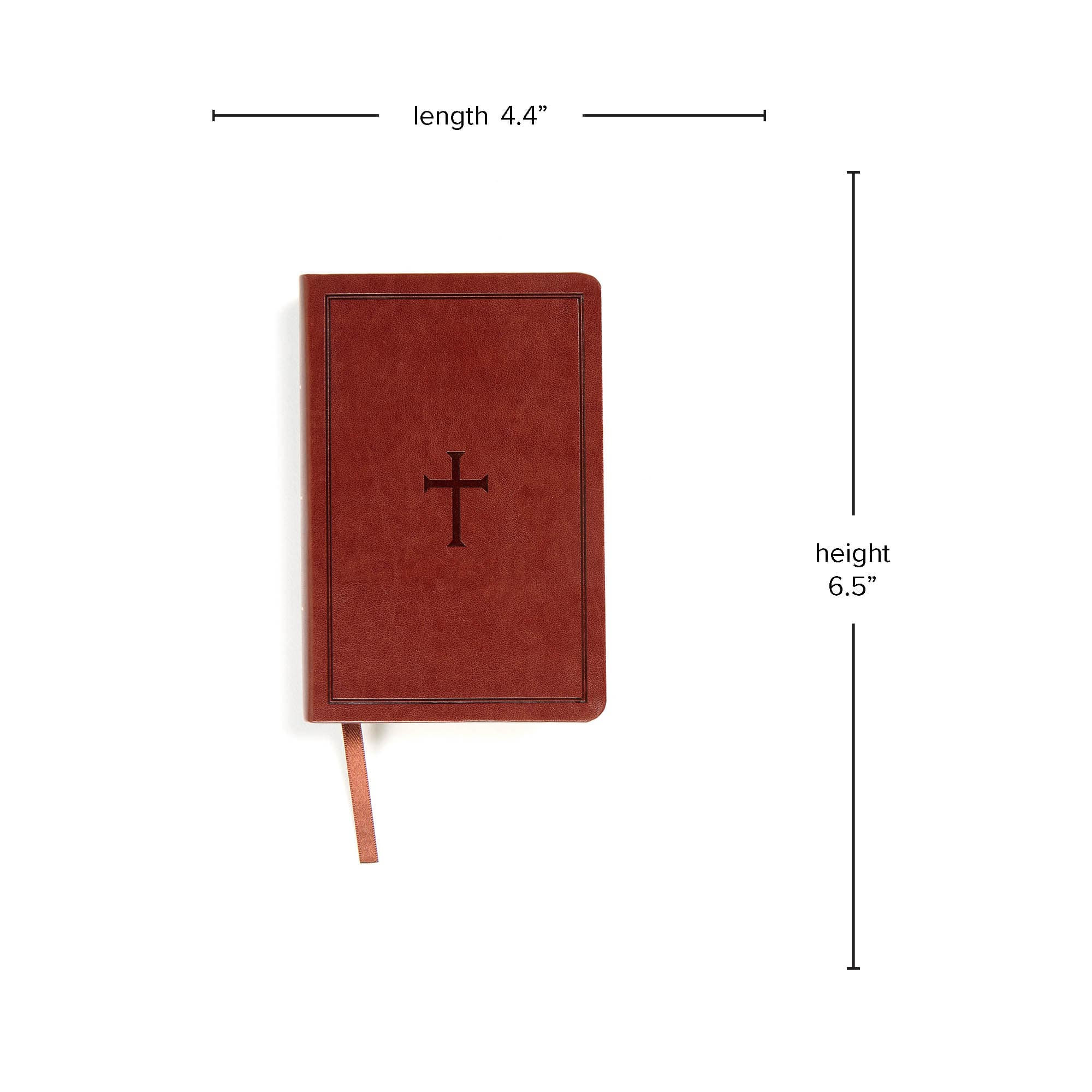 slide 5 of 5 for KJV Large Print Compact Reference Bible, Brown LeatherTouch