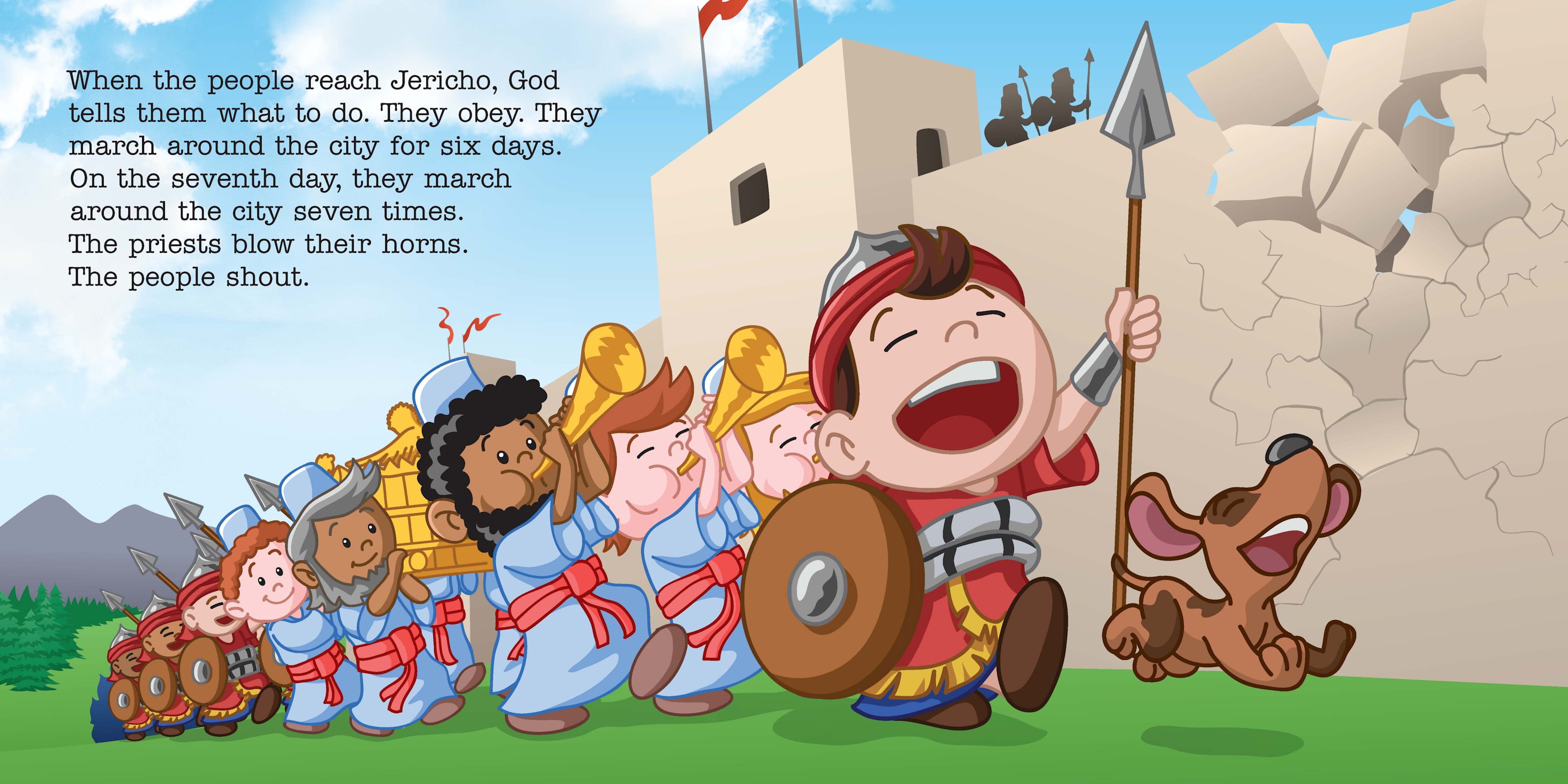slide 3 of 3 for Joshua, Little Bible Heroes Board Book