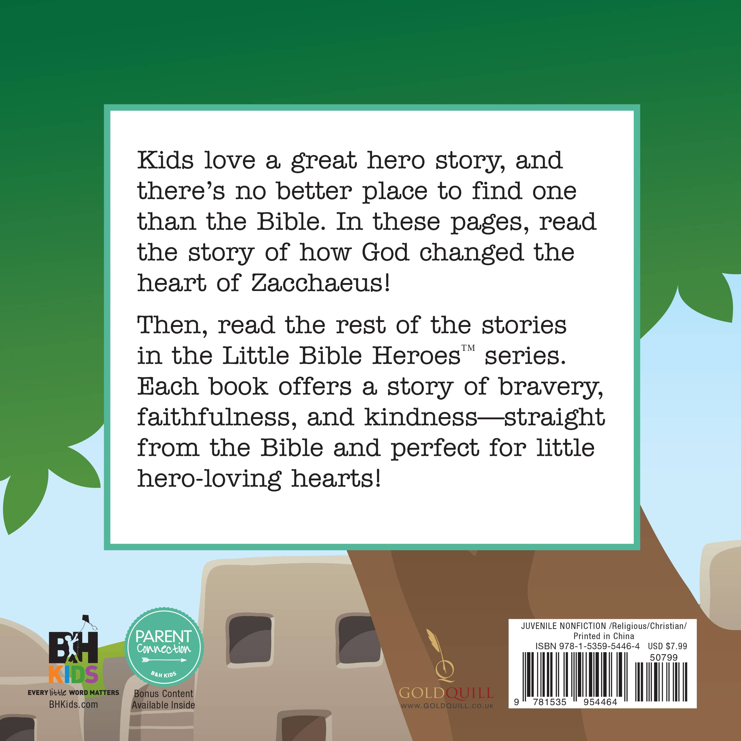 slide 2 of 3 for Zacchaeus, Little Bible Heroes Board Book