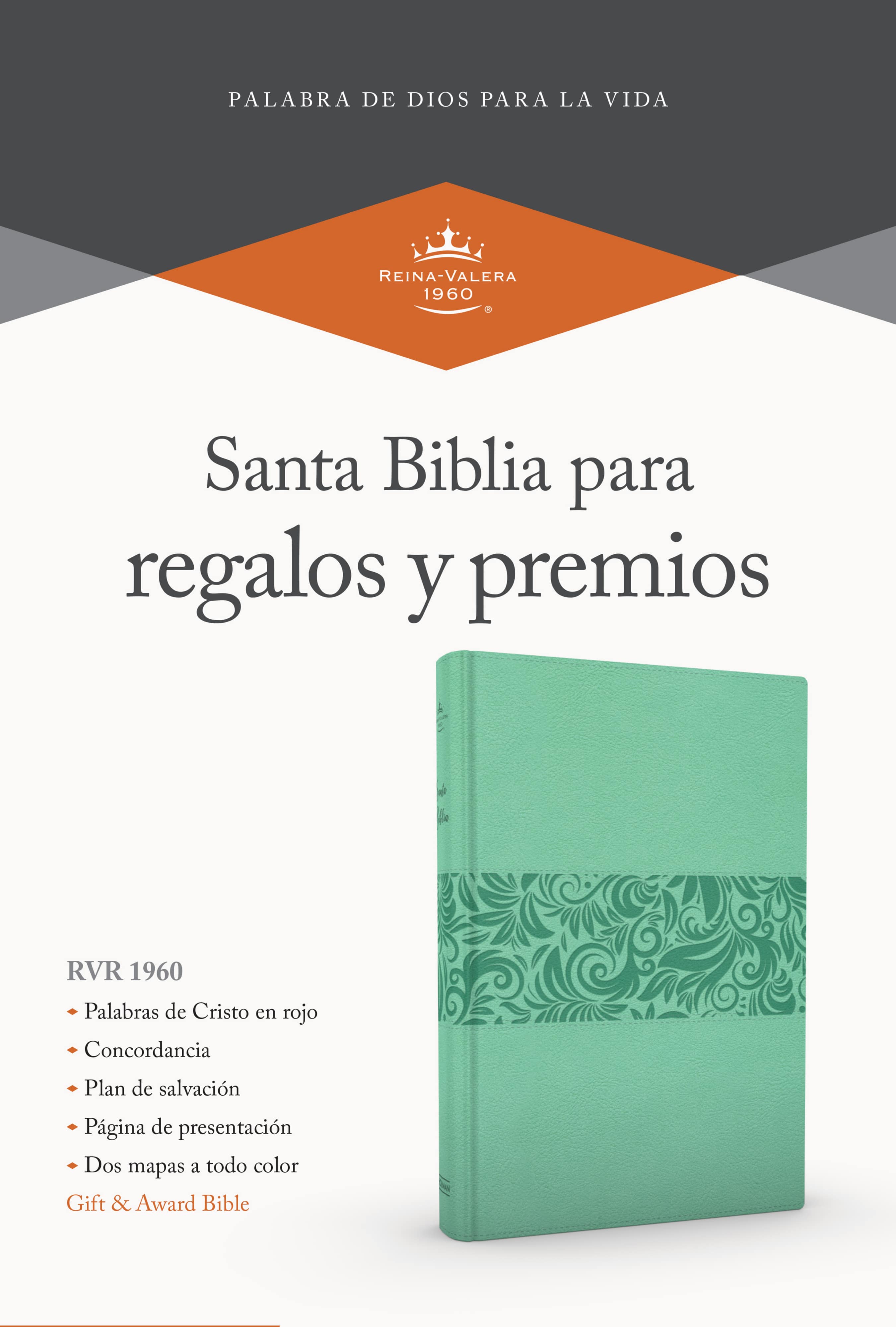 slide 2 of 2 for RVR 1960 Biblia para regalos y premios, turquesa símil piel