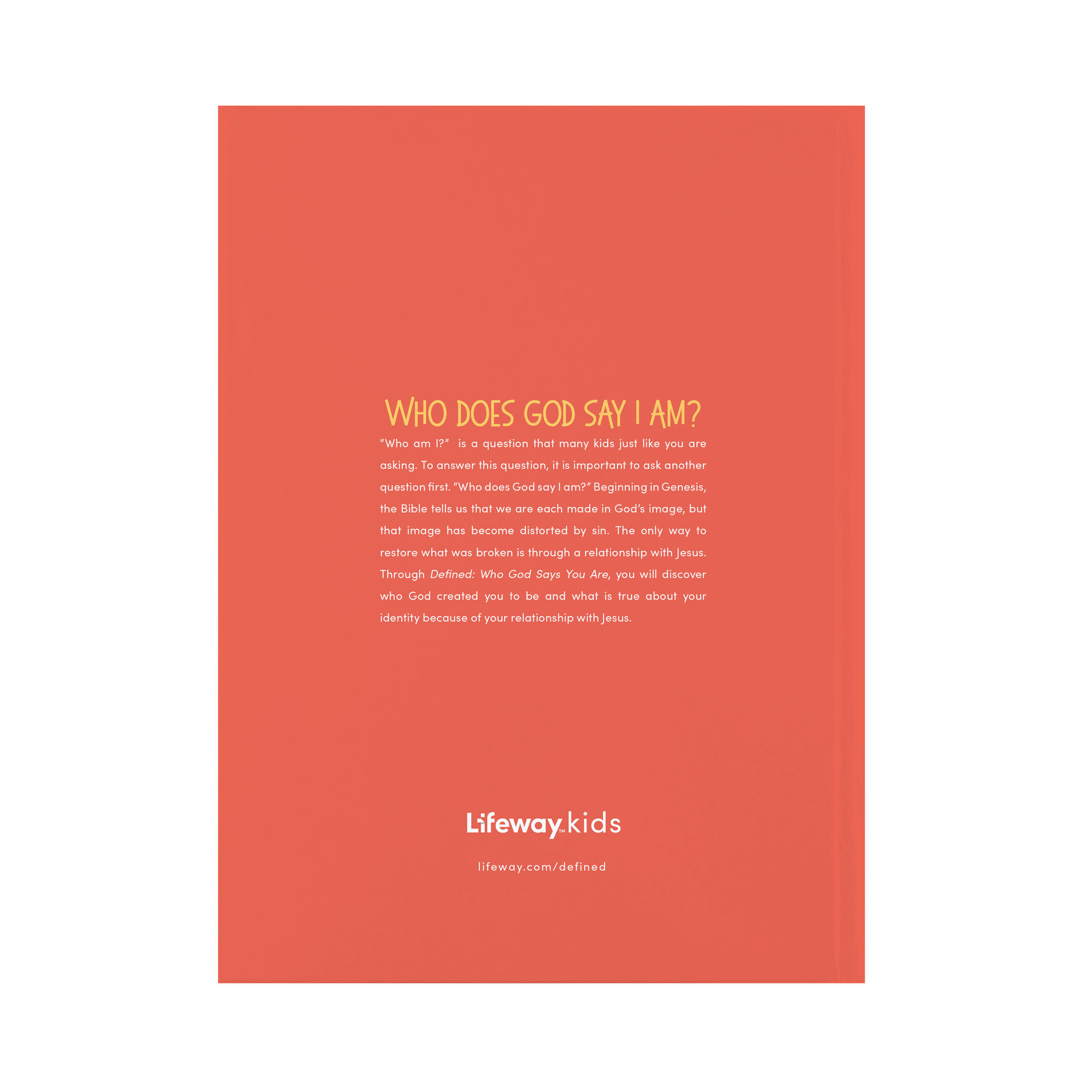 slide 2 of 7 for Defined: Who God Says You Are - Younger Kids Activity Book