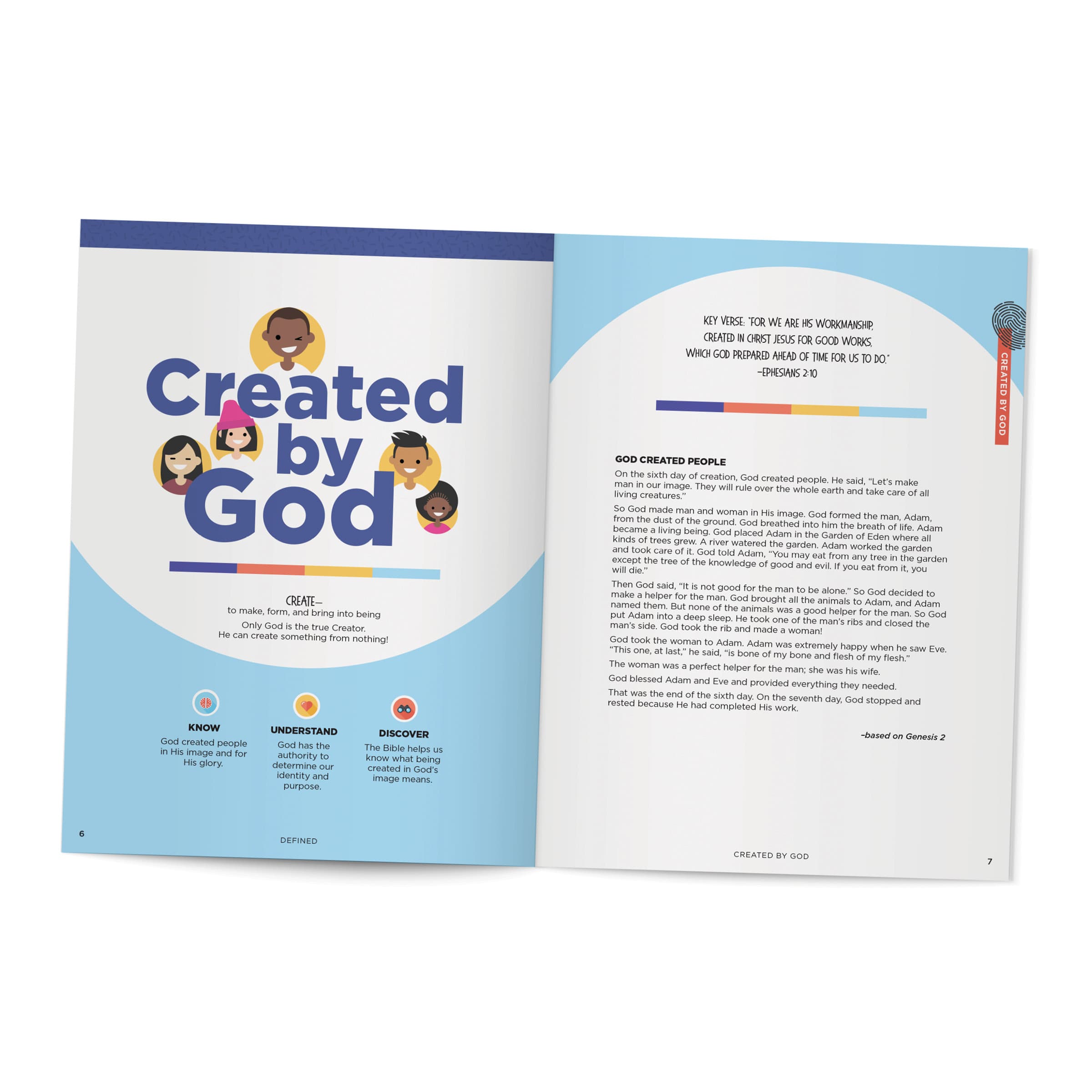 slide 5 of 7 for Defined: Who God Says You Are - Younger Kids Activity Book