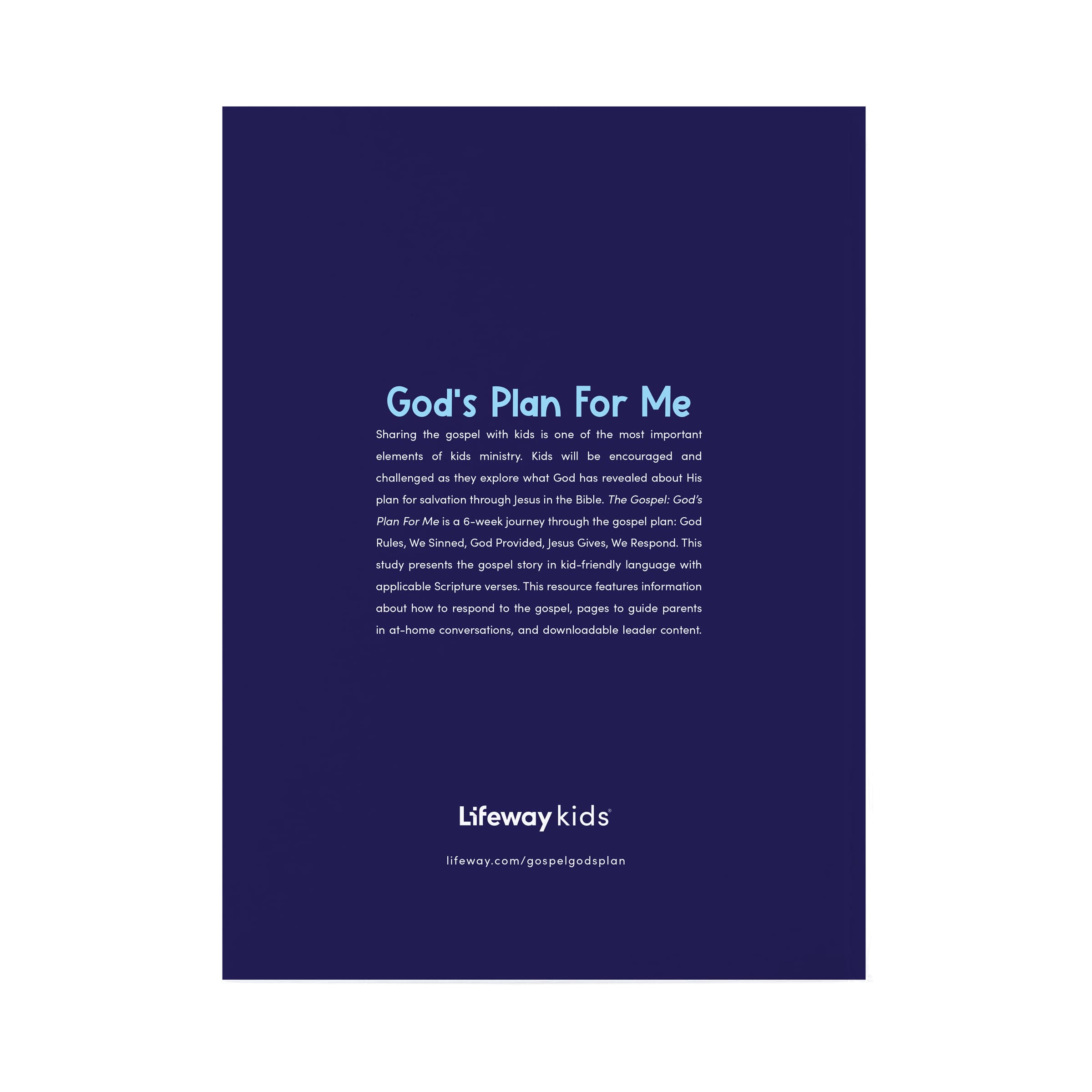 slide 8 of 12 for The Gospel: God's Plan for Me - Leader Guide