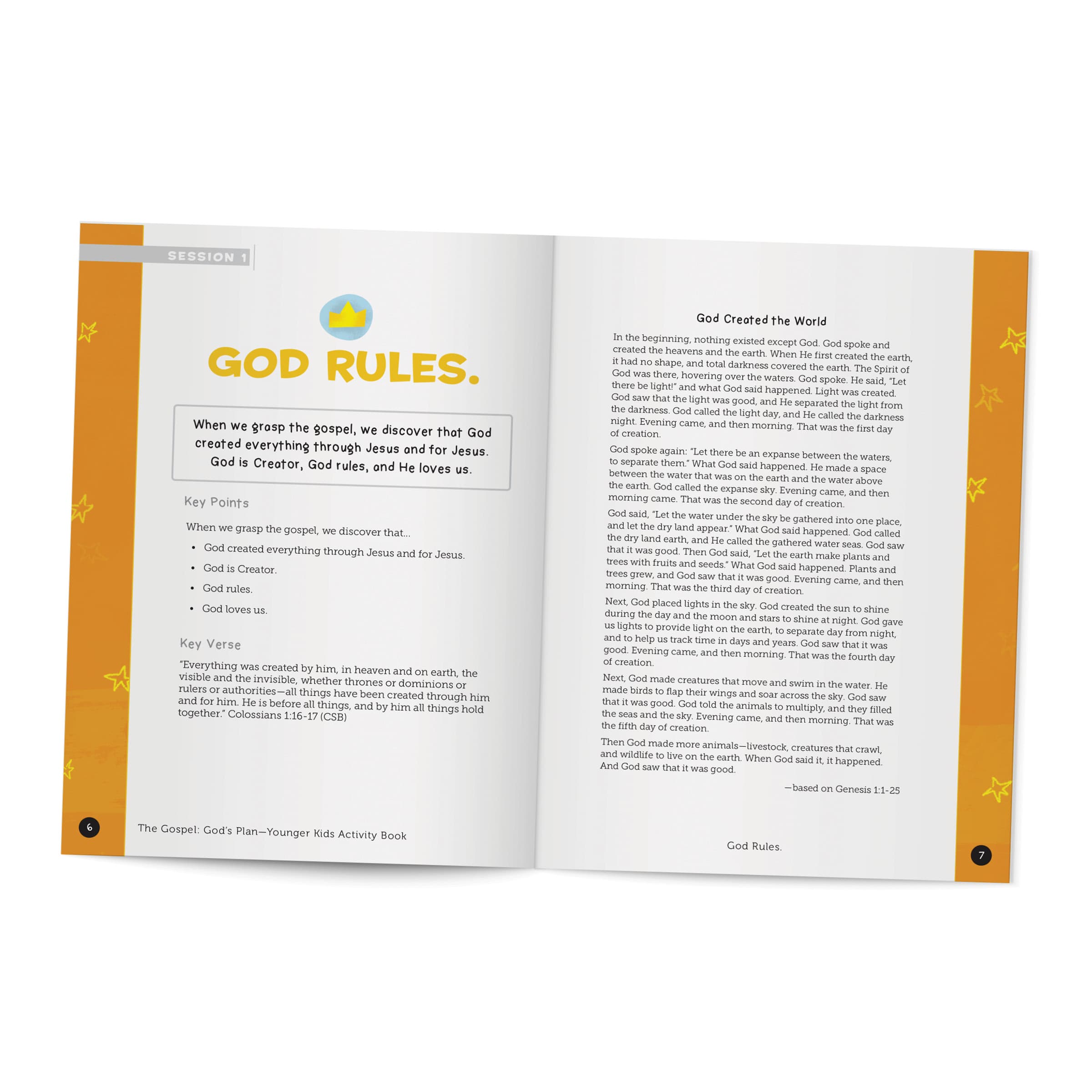 slide 5 of 8 for The Gospel: God's Plan for Me - Younger Kids Activity Book