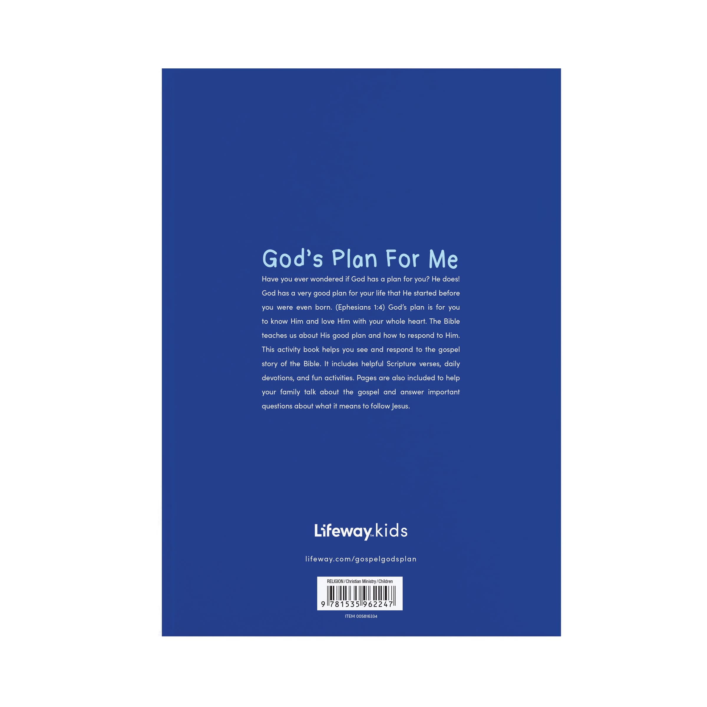 slide 2 of 8 for The Gospel: God's Plan for Me - Older Kids Activity Book