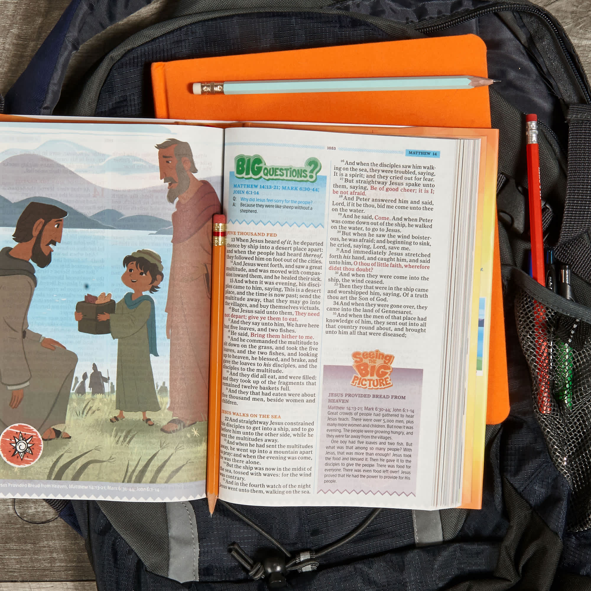 slide 5 of 8 for KJV One Big Story Bible, Hardcover