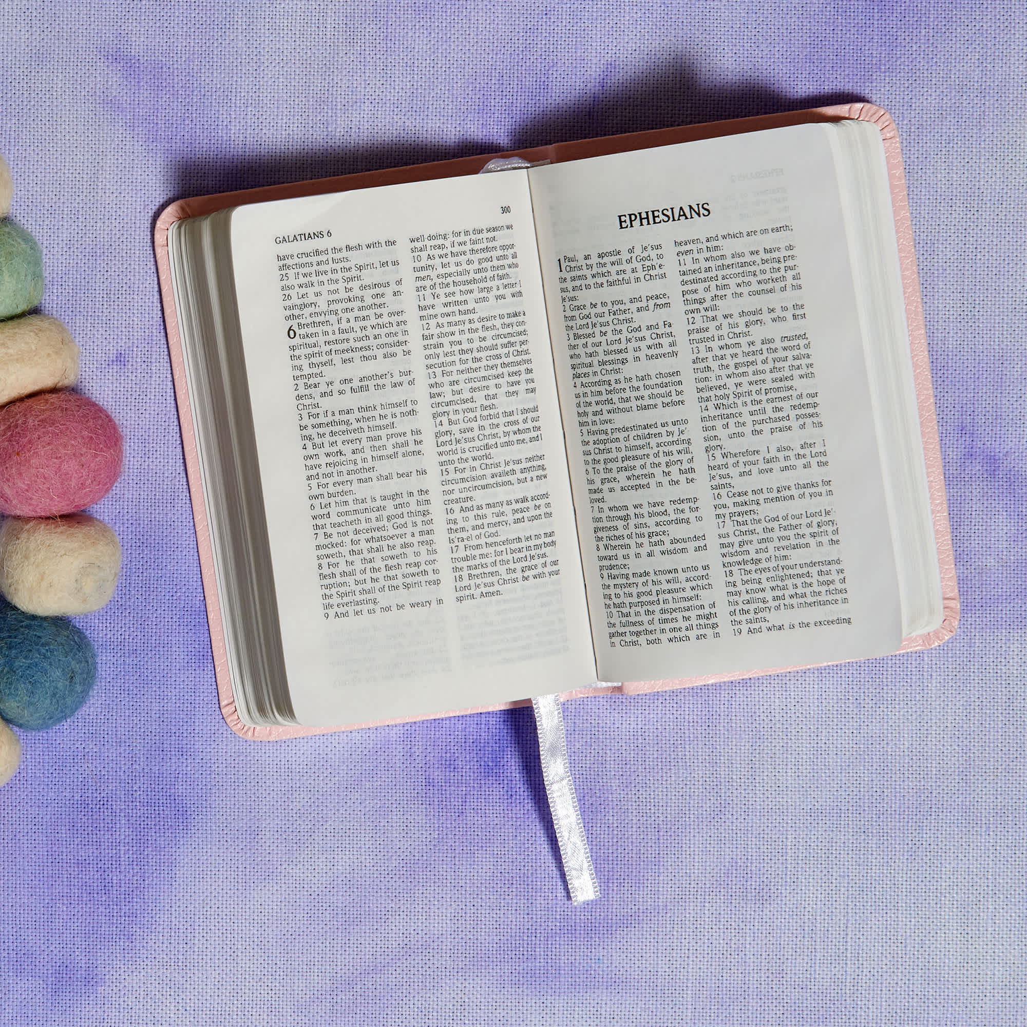 slide 6 of 9 for KJV Baby's New Testament, Pink Imitation Leather