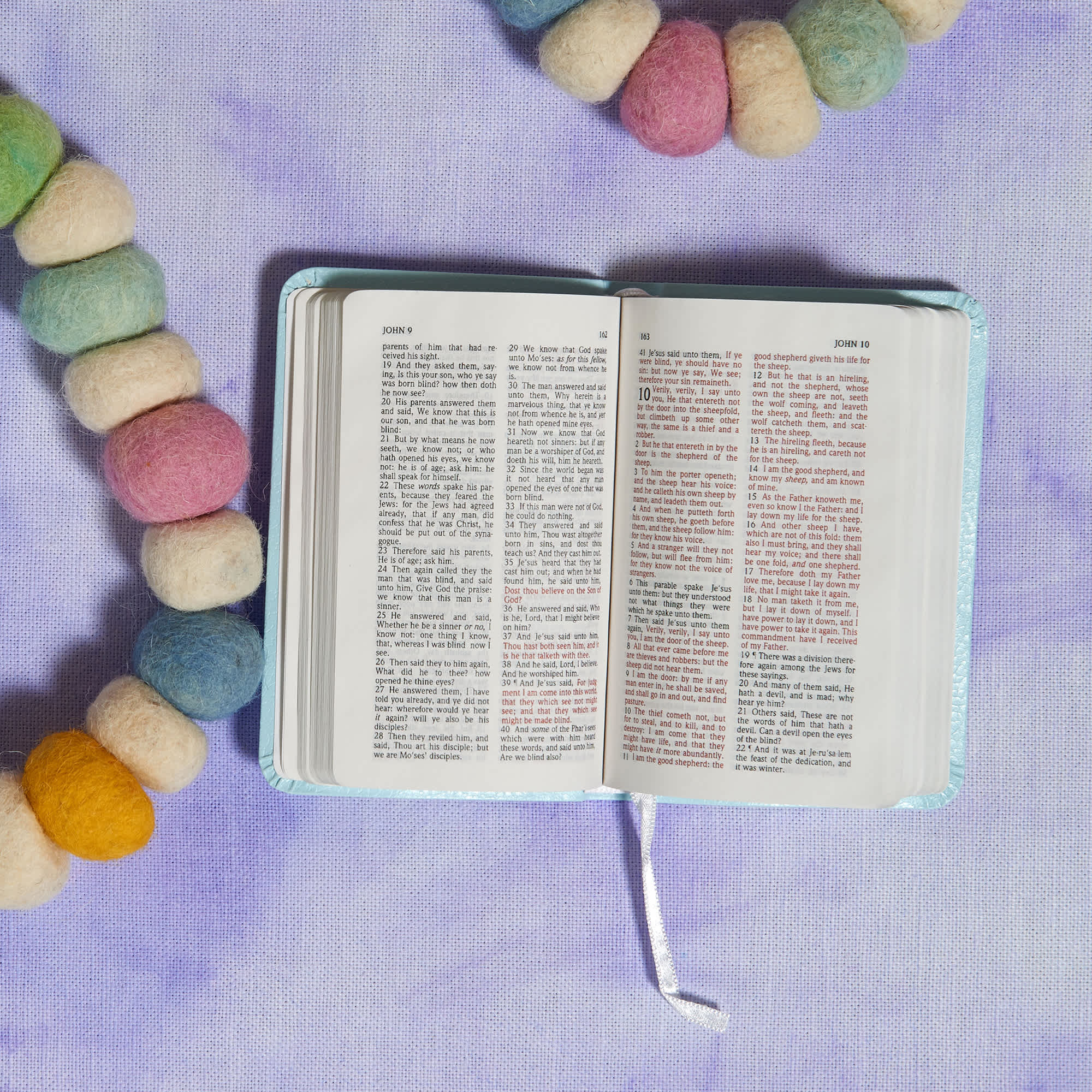 slide 8 of 10 for KJV Baby's New Testament, Blue Imitation Leather