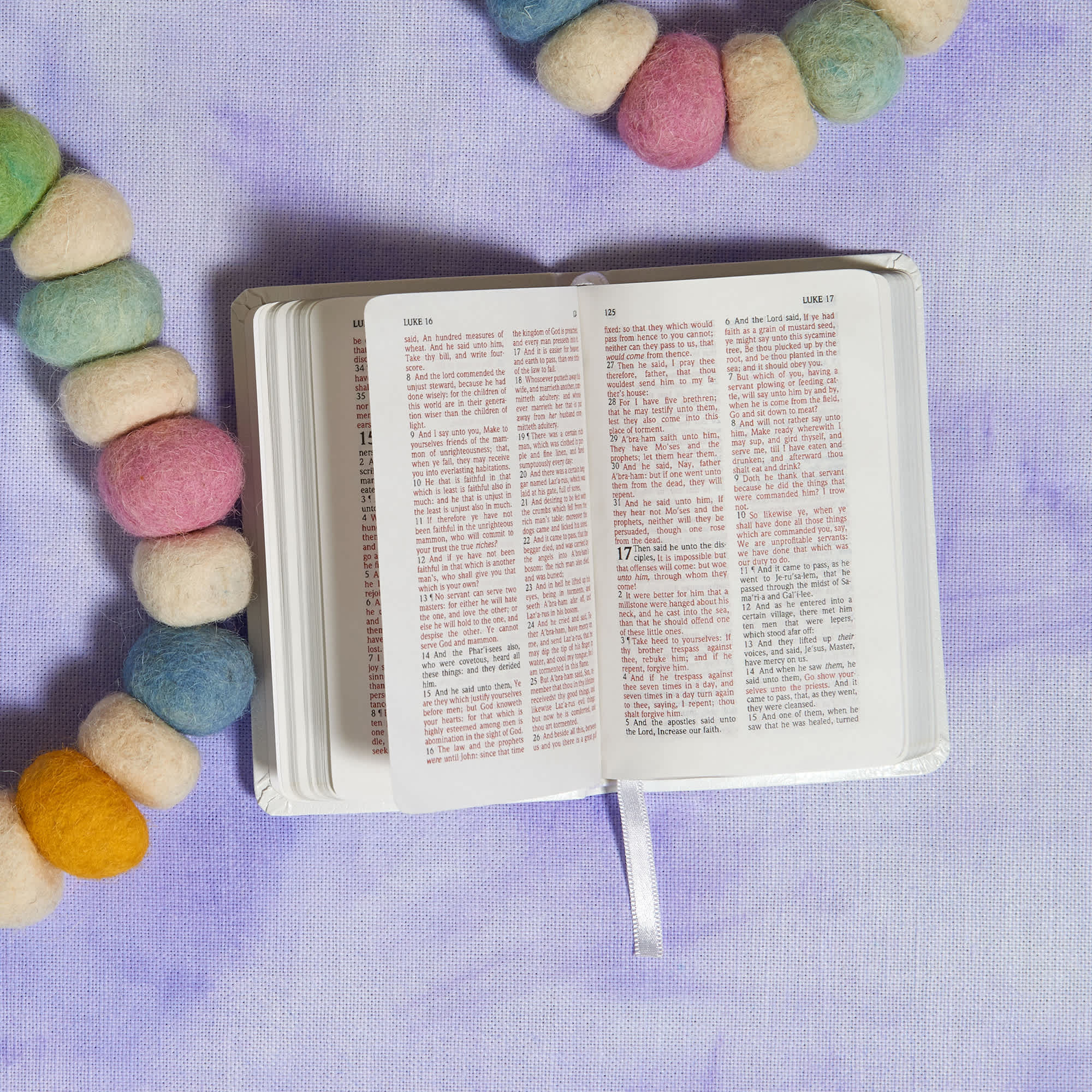 slide 8 of 10 for KJV Baby's New Testament, White Imitation Leather