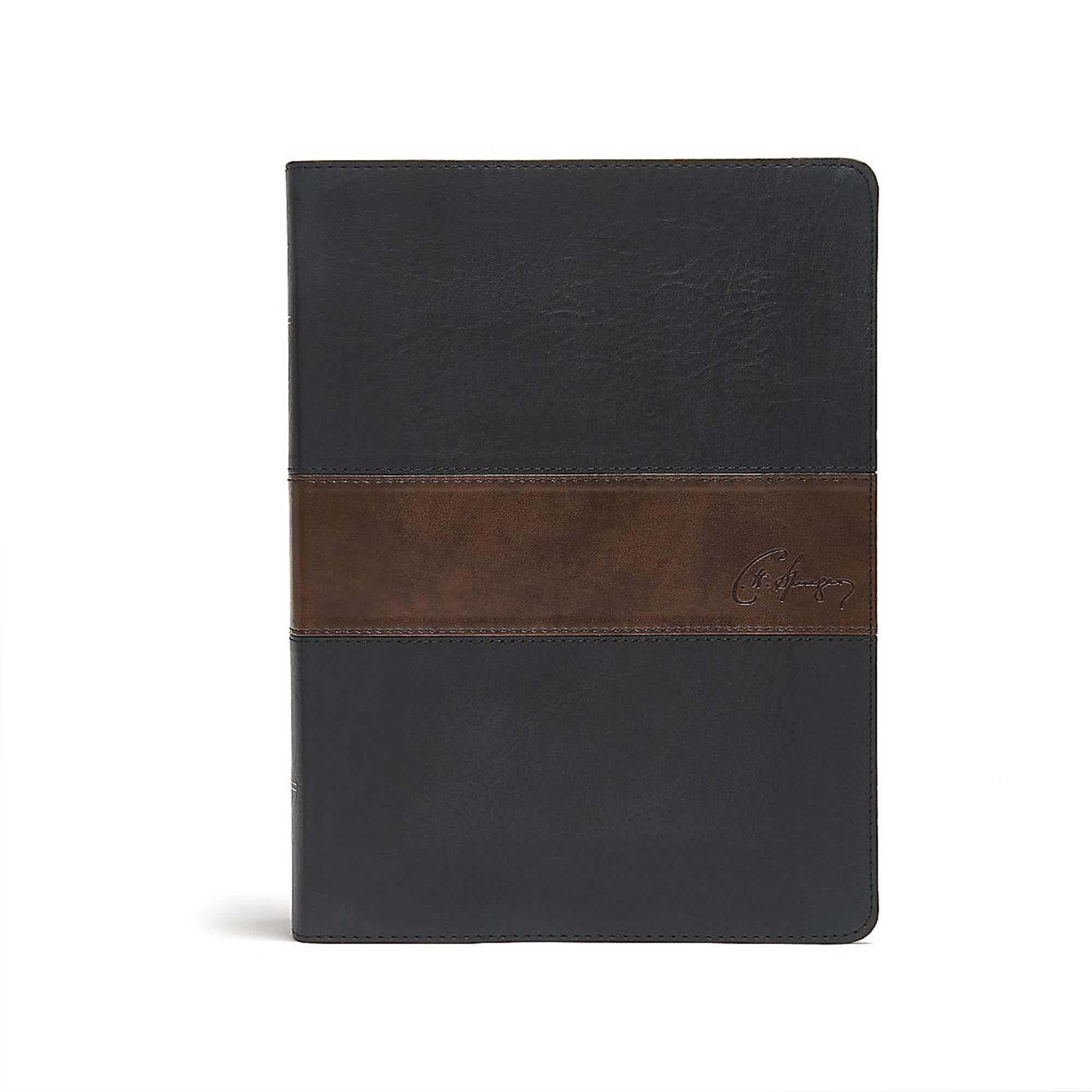 slide 1 of 10 for CSB Spurgeon Study Bible, Black/Brown LeatherTouch