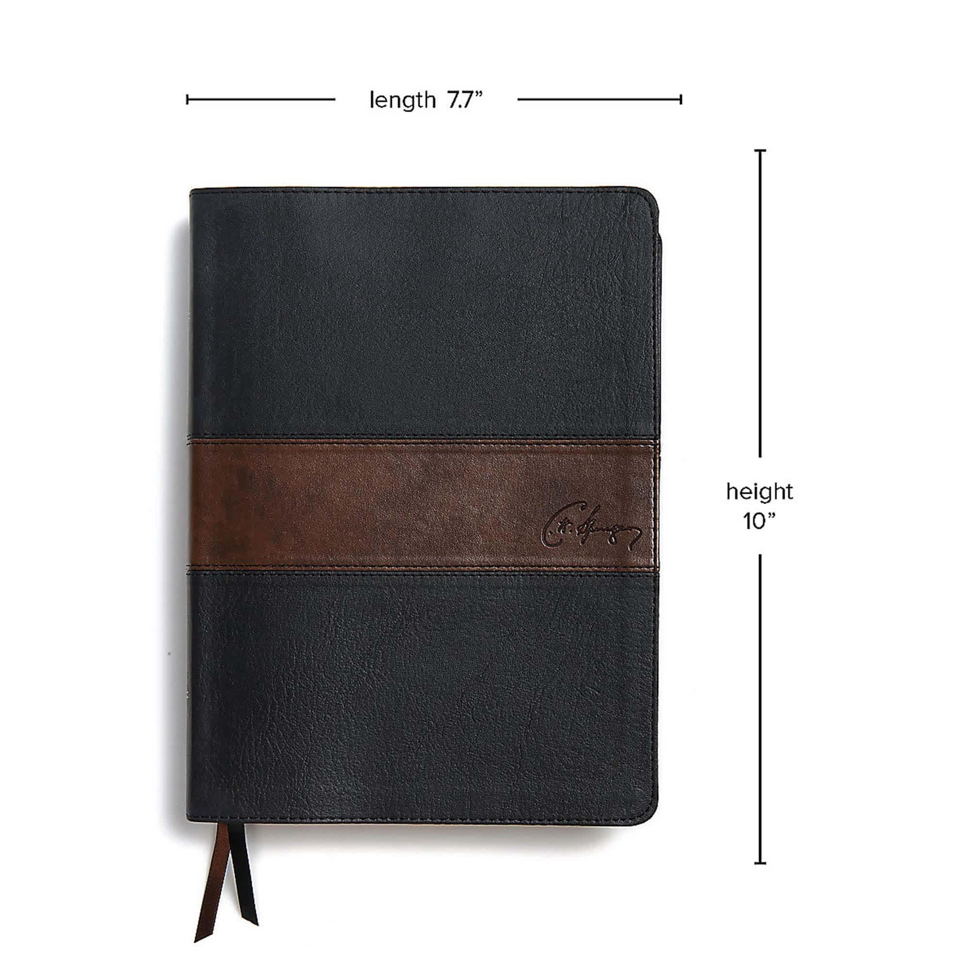 slide 8 of 10 for CSB Spurgeon Study Bible, Black/Brown LeatherTouch