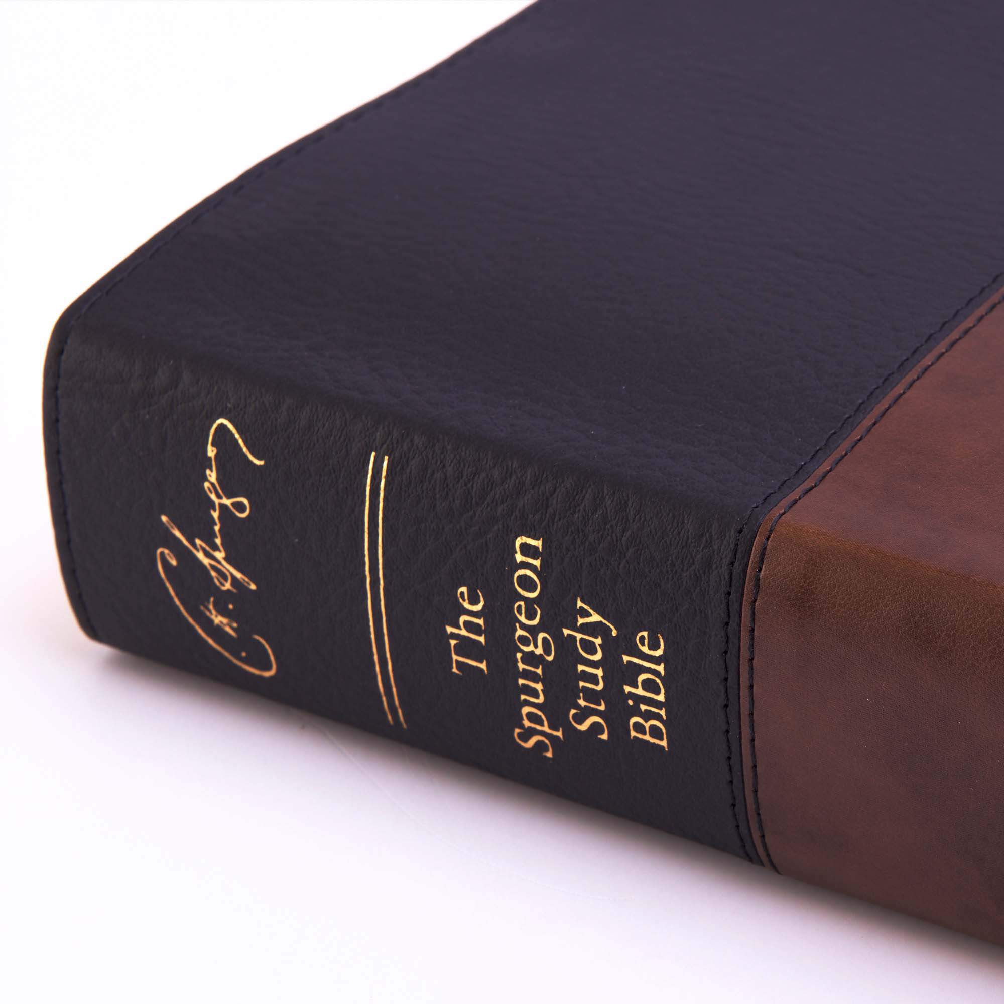 slide 10 of 10 for CSB Spurgeon Study Bible, Black/Brown LeatherTouch