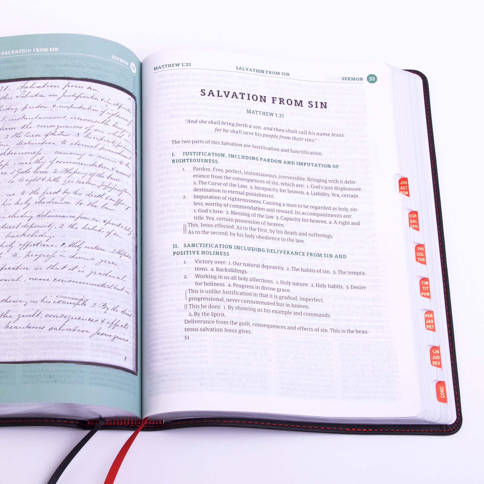 slide 7 of 10 for CSB Spurgeon Study Bible, Black Genuine Leather, Indexed
