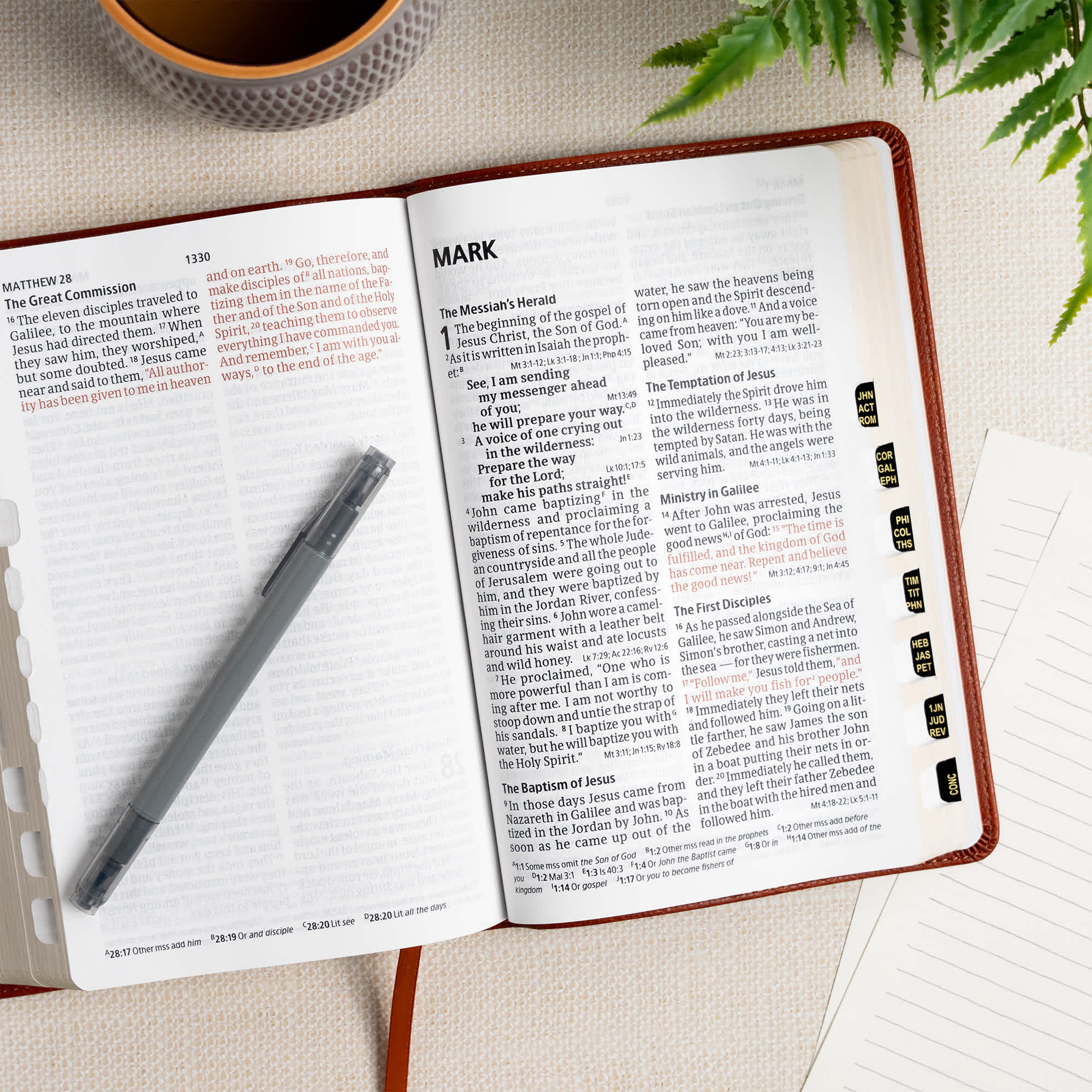 slide 6 of 12 for CSB Large Print Personal Size Reference Bible, Digital Study Edition, Burnt Sienna LeatherTouch, Indexed