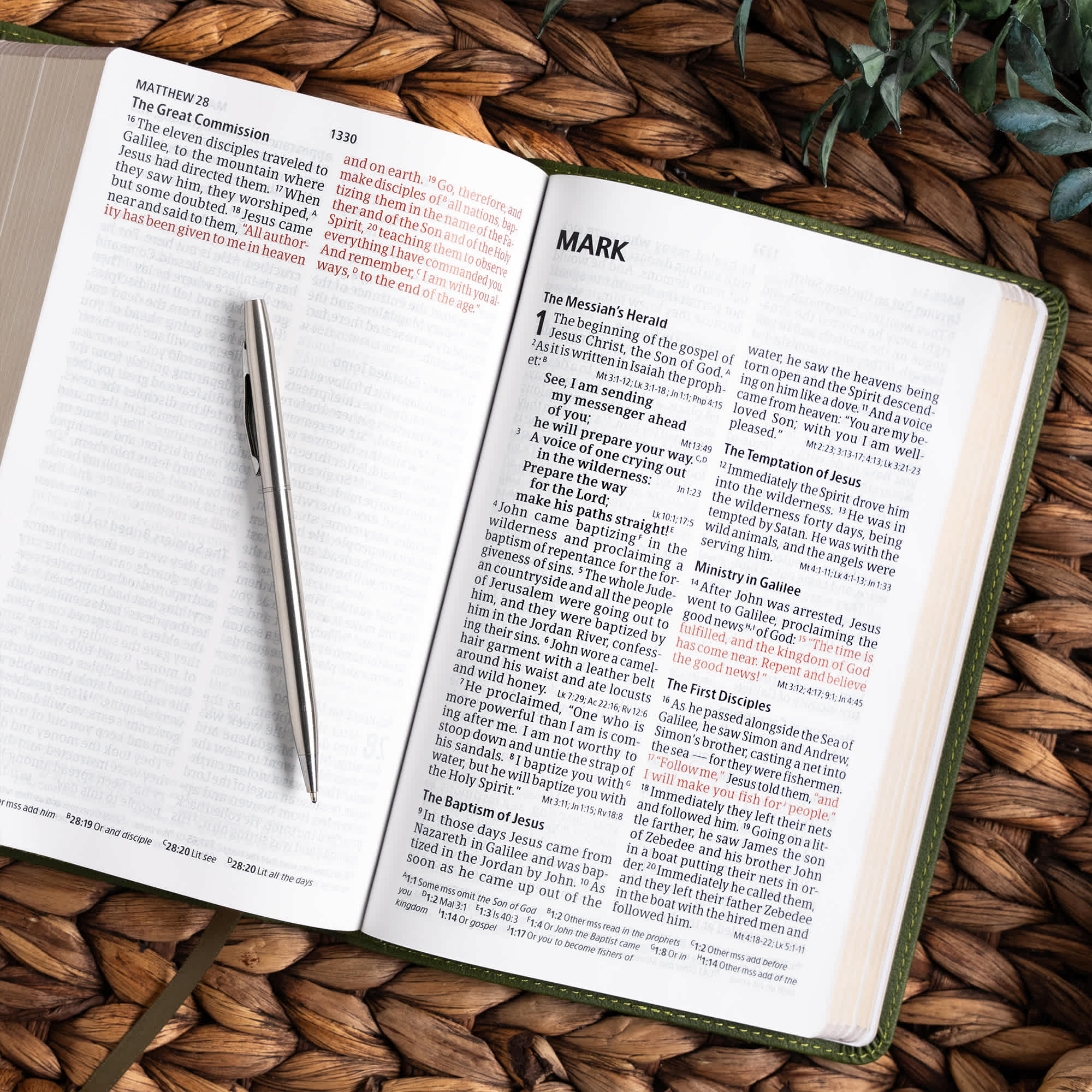 slide 6 of 12 for CSB Large Print Personal Size Reference Bible, Digital Study Edition, Olive LeatherTouch