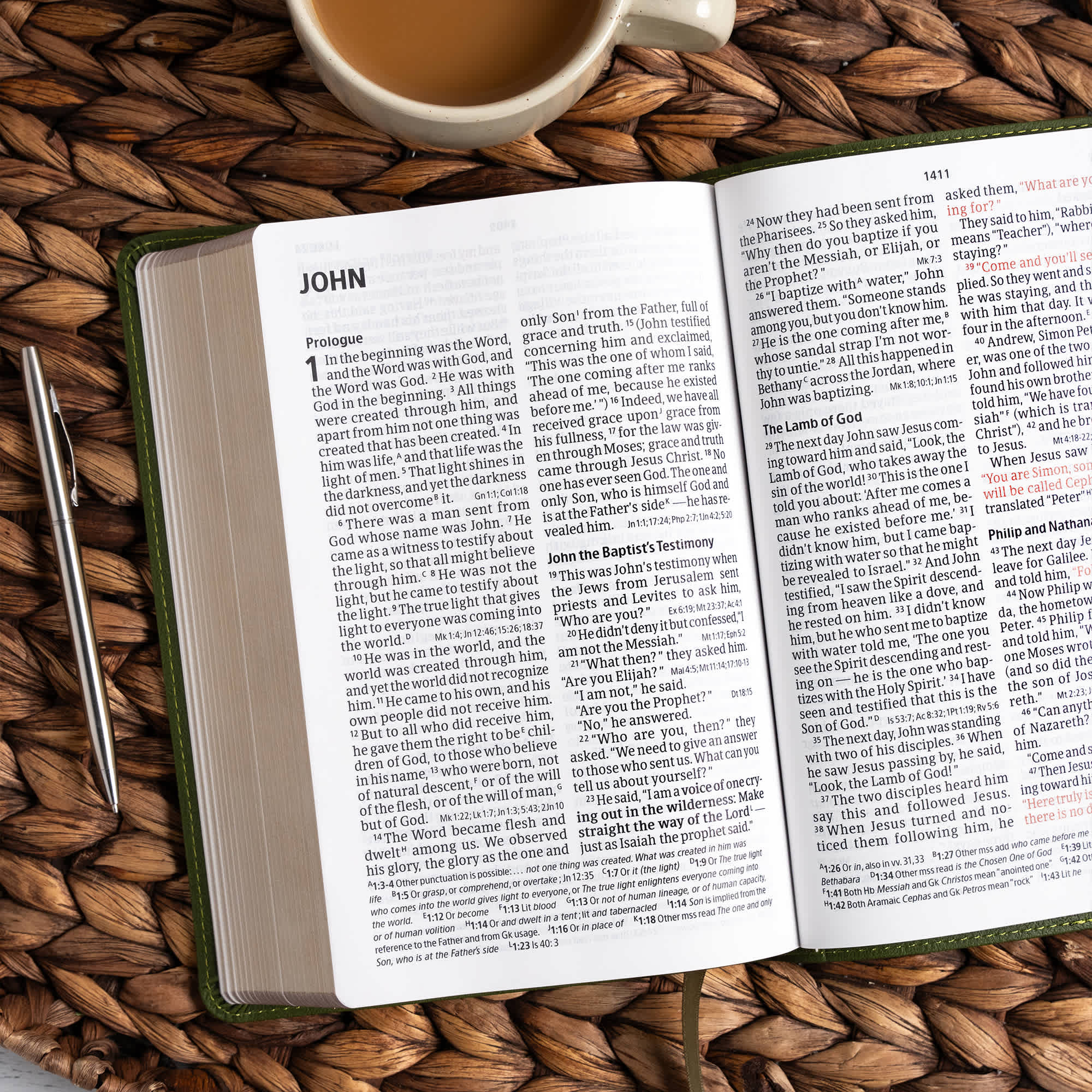 slide 7 of 12 for CSB Large Print Personal Size Reference Bible, Digital Study Edition, Olive LeatherTouch