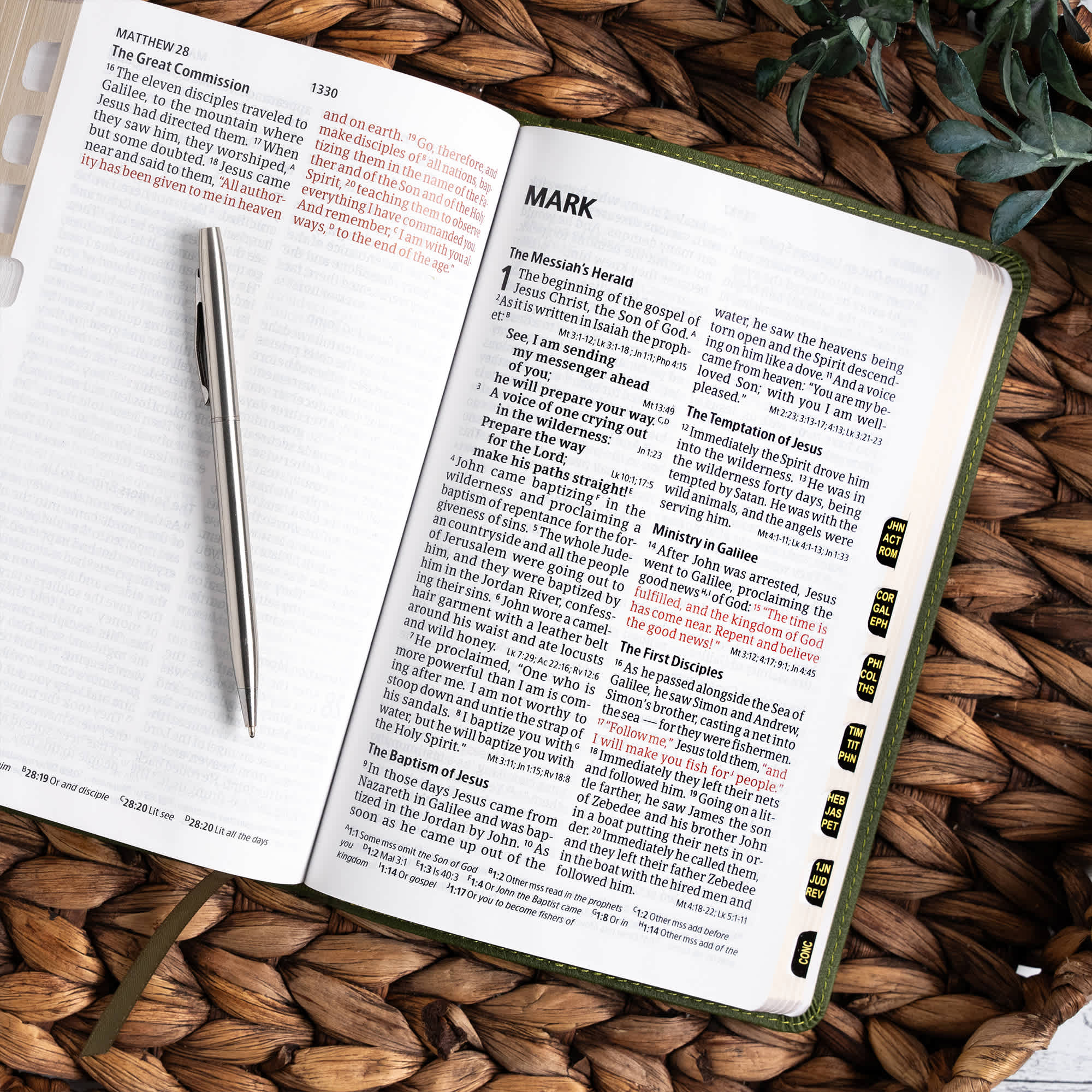 slide 6 of 12 for CSB Large Print Personal Size Reference Bible, Digital Study Edition, Olive LeatherTouch, Indexed