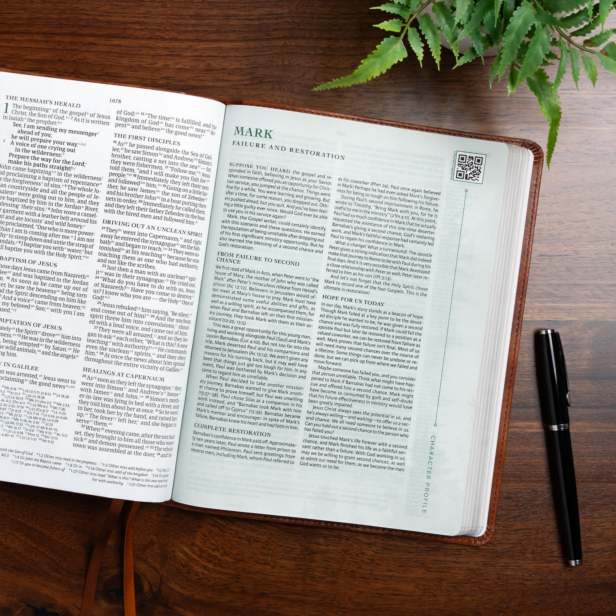 slide 7 of 11 for CSB Men of Character Bible, Revised and Updated, Brown LeatherTouch