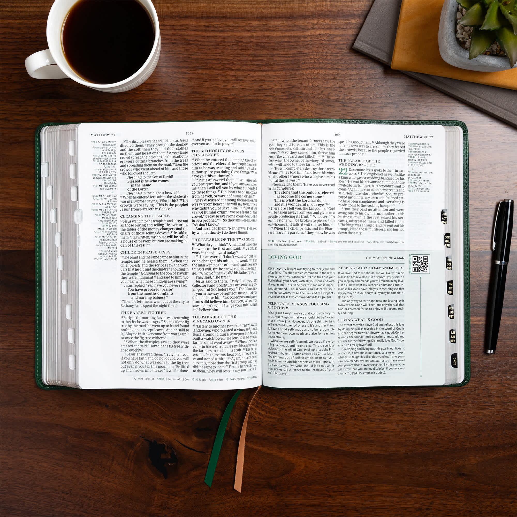 slide 5 of 11 for CSB Men of Character Bible, Revised and Updated, Forest LeatherTouch, Indexed