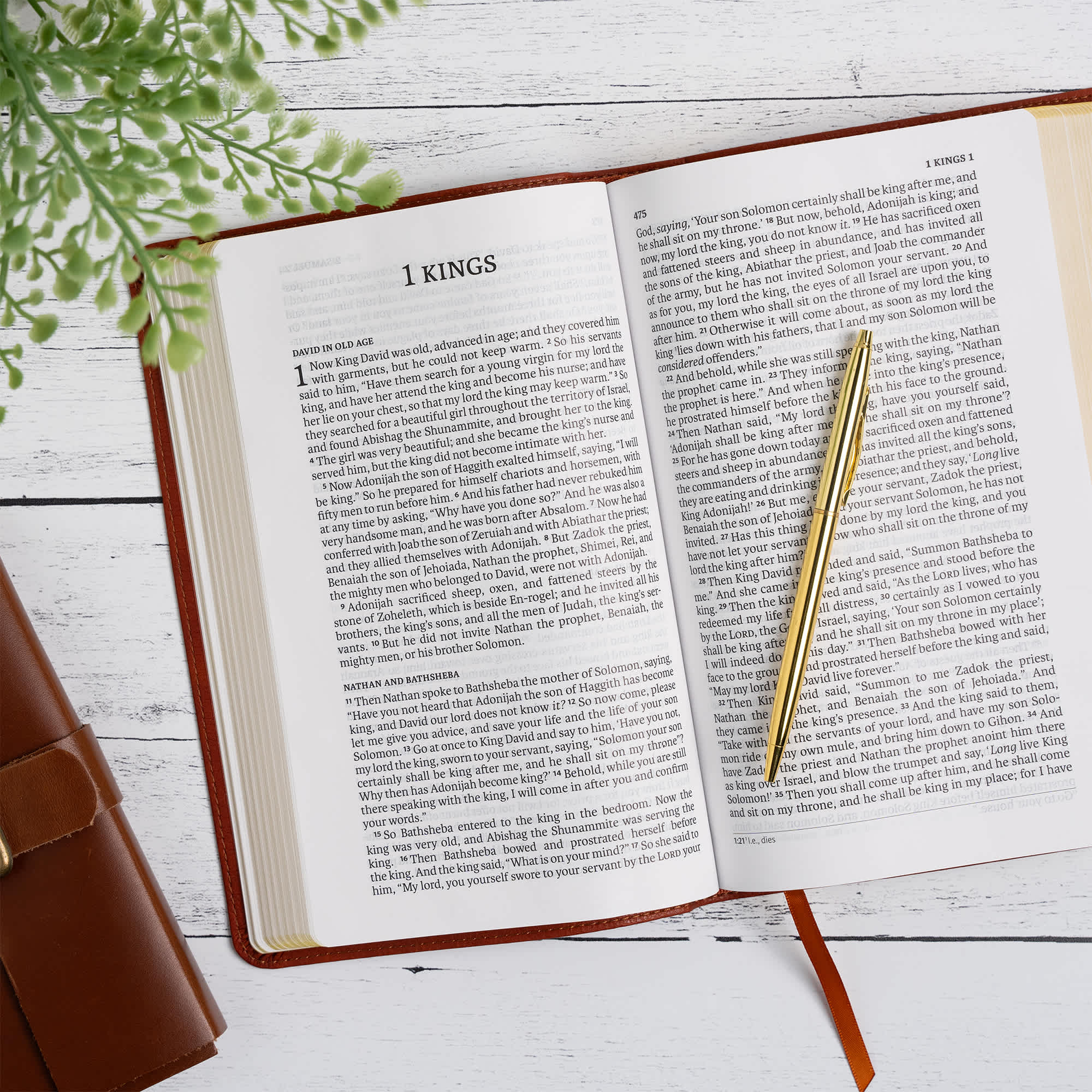 slide 5 of 11 for NASB Single-Column Personal Size Bible, Burnt Sienna LeatherTouch