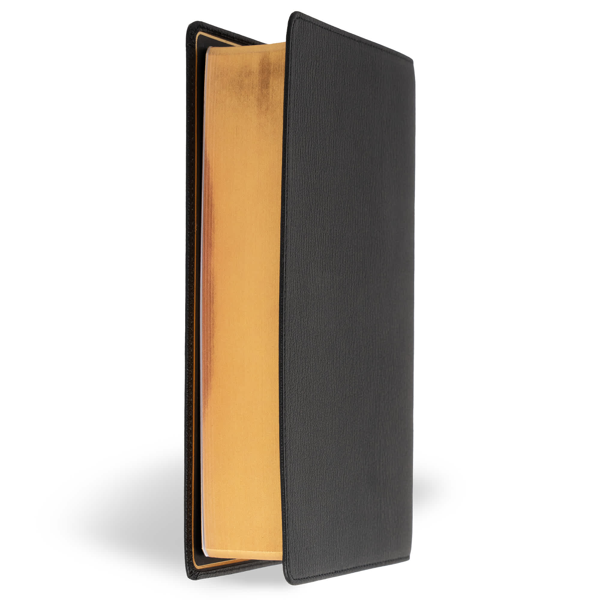 slide 4 of 11 for NASB Single-Column Personal Size Bible, Holman Handcrafted Collection, Black Premium Goatskin