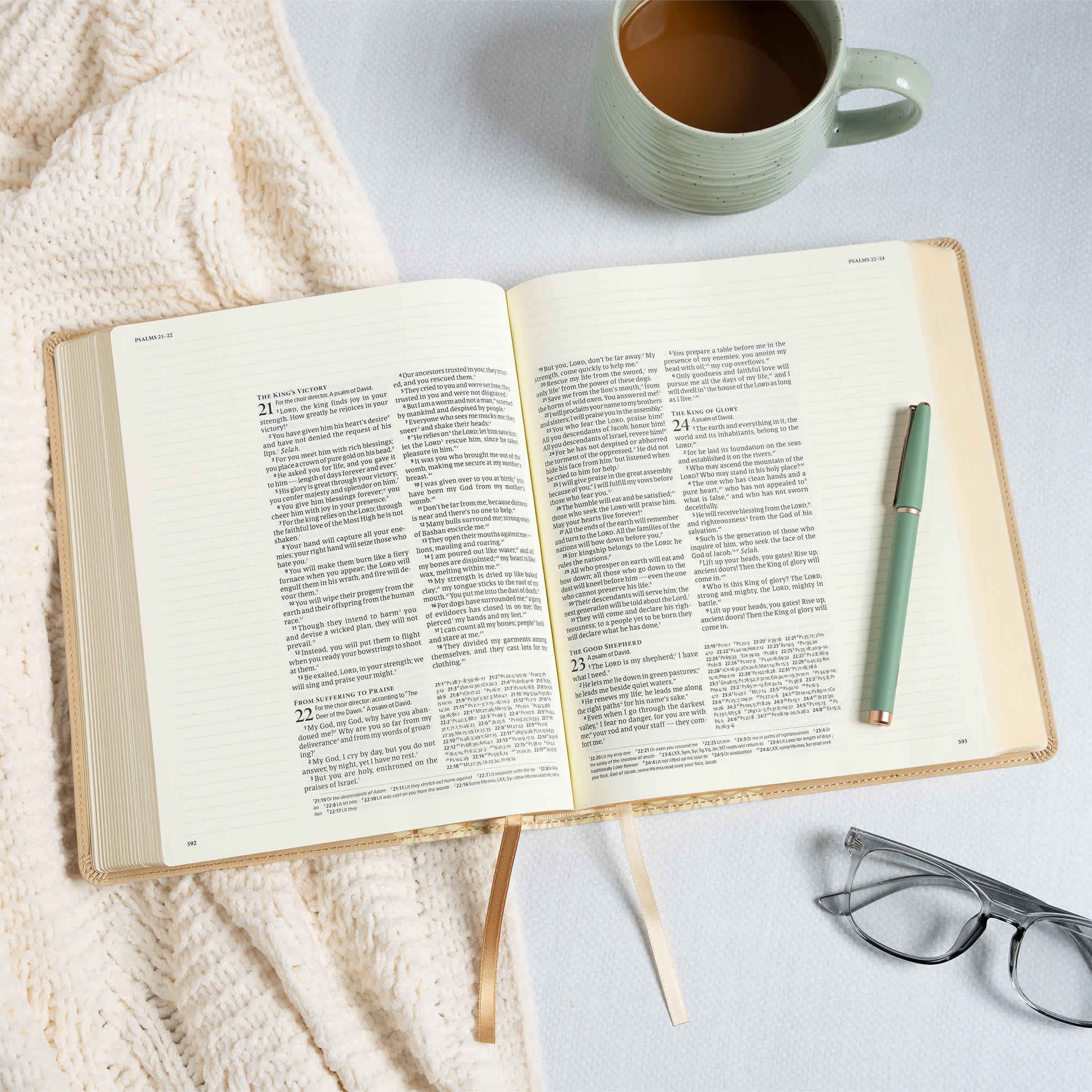 slide 5 of 11 for CSB Notetaking Bible, Expanded Reference Edition, Cream SuedeSoft LeatherTouch