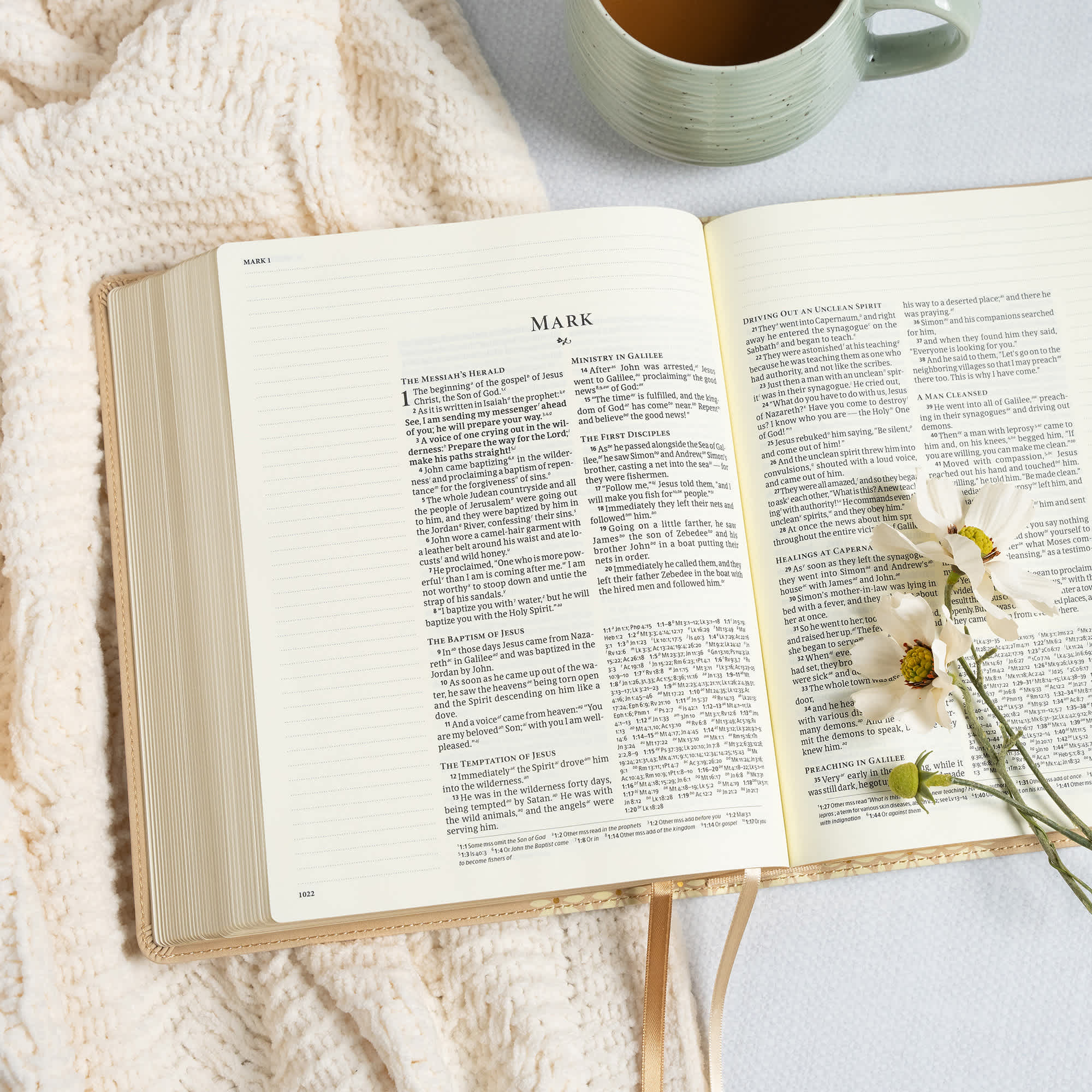 slide 6 of 11 for CSB Notetaking Bible, Expanded Reference Edition, Cream SuedeSoft LeatherTouch