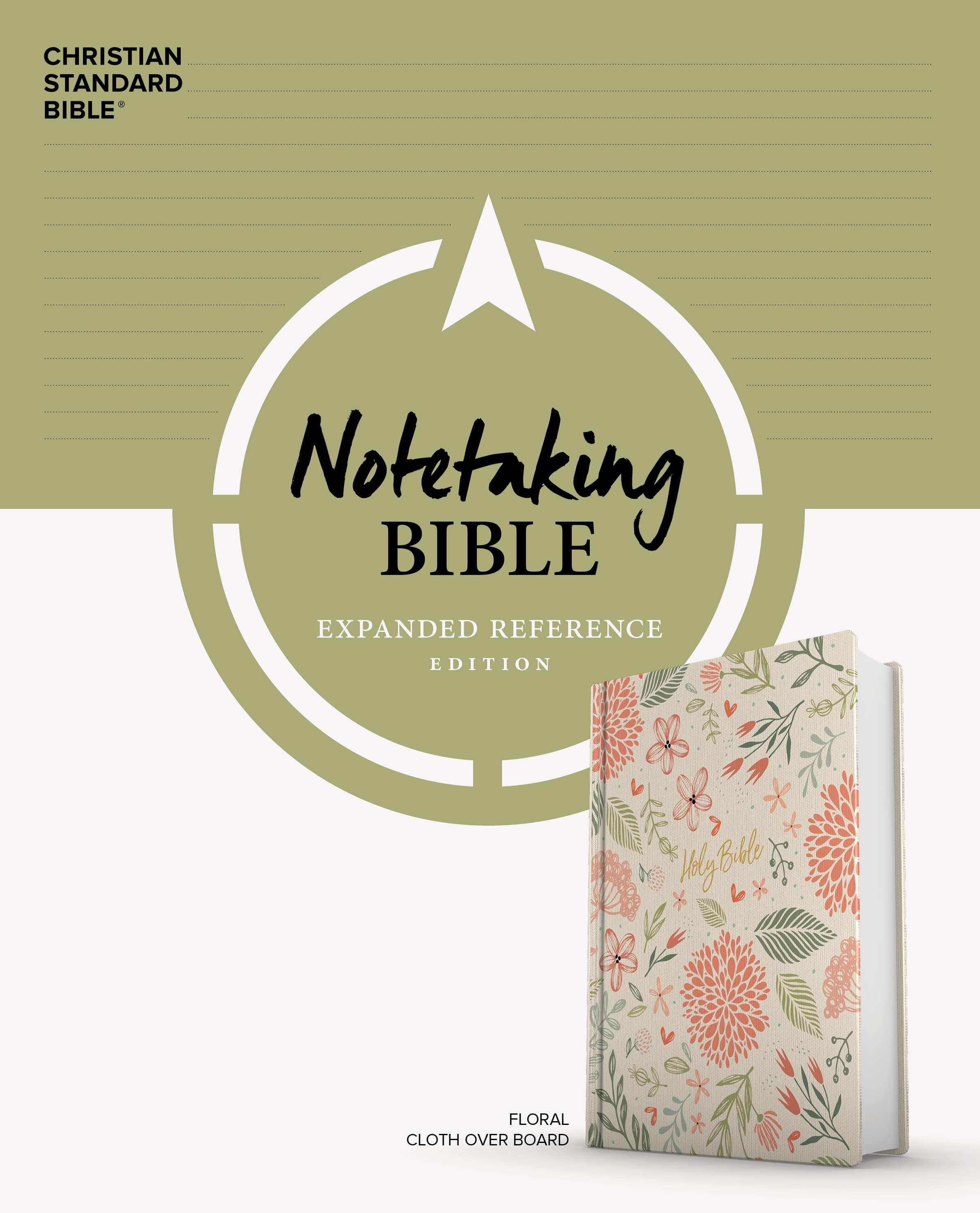 slide 2 of 11 for CSB Notetaking Bible, Expanded Reference Edition, Floral Cloth Over Board