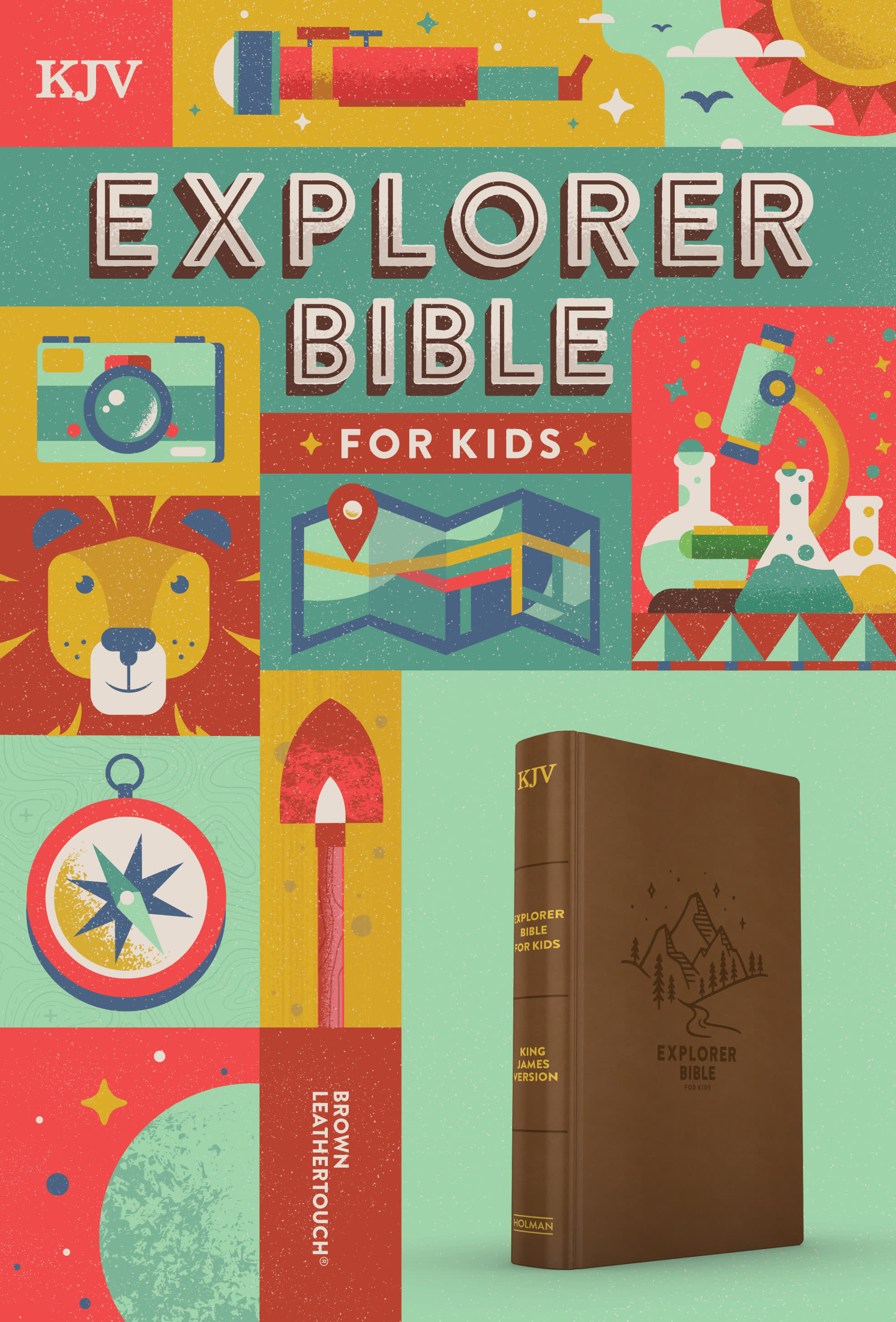 slide 2 of 13 for KJV Explorer Bible for Kids, Brown LeatherTouch