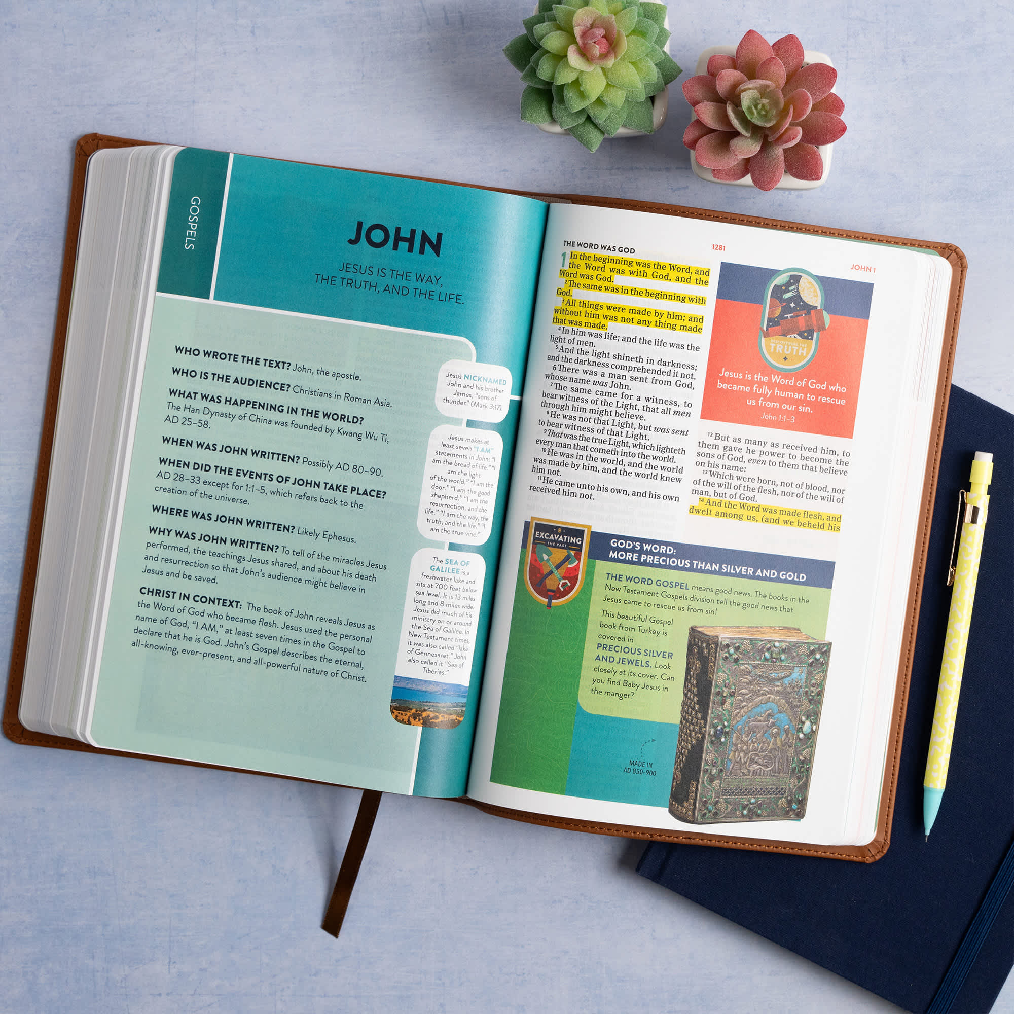 slide 7 of 13 for KJV Explorer Bible for Kids, Brown LeatherTouch