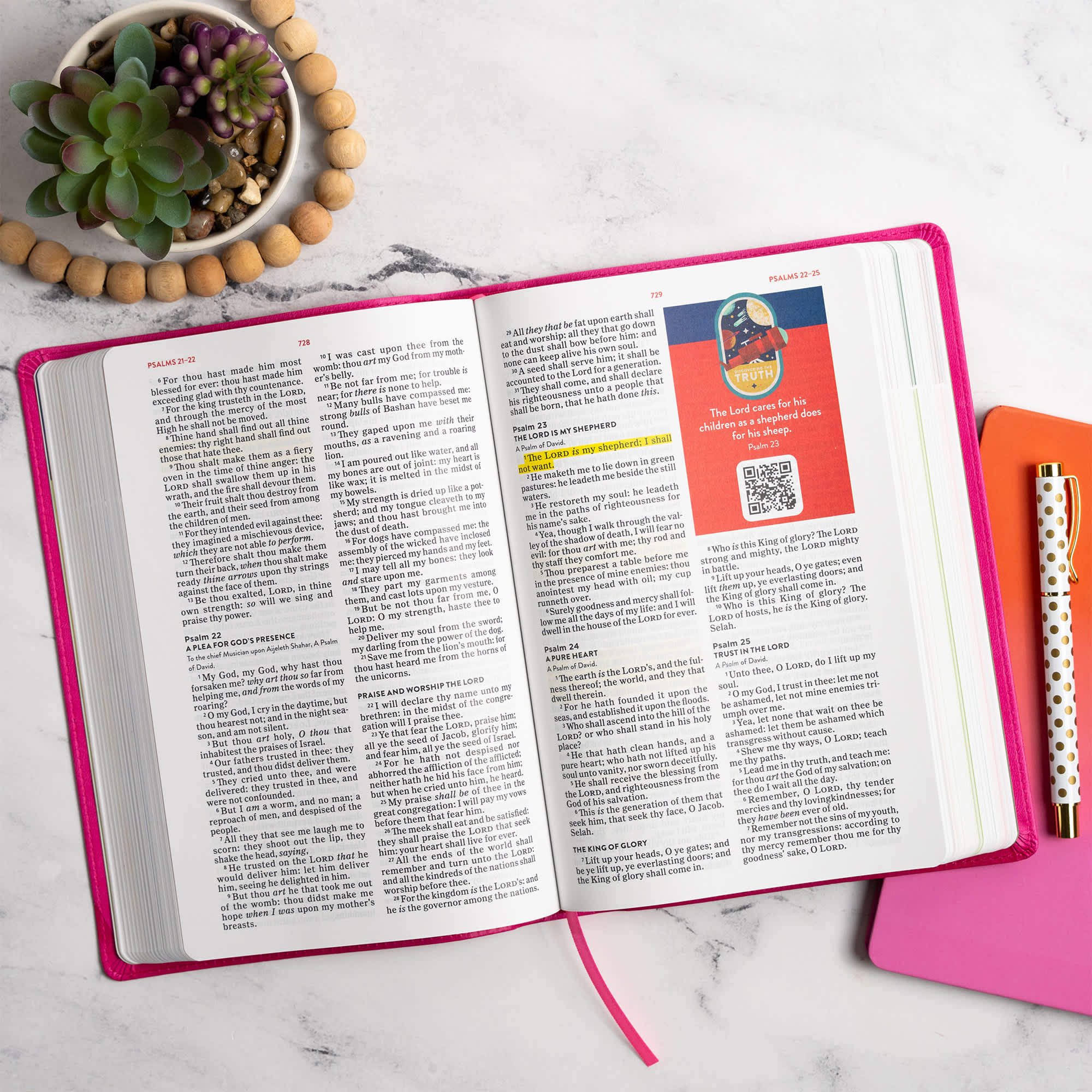 slide 5 of 13 for KJV Explorer Bible for Kids, Bubble Gum LeatherTouch