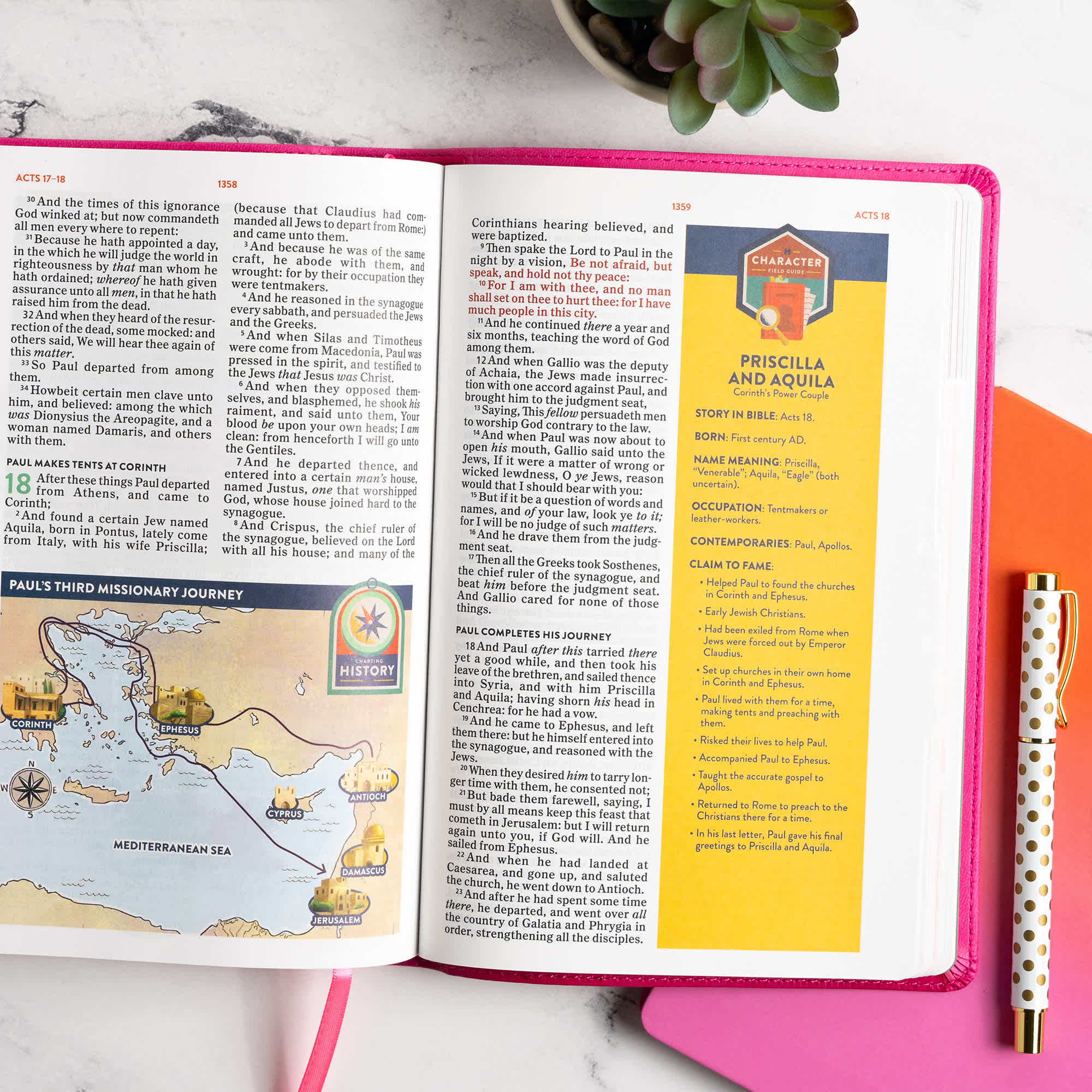 slide 7 of 13 for KJV Explorer Bible for Kids, Bubble Gum LeatherTouch
