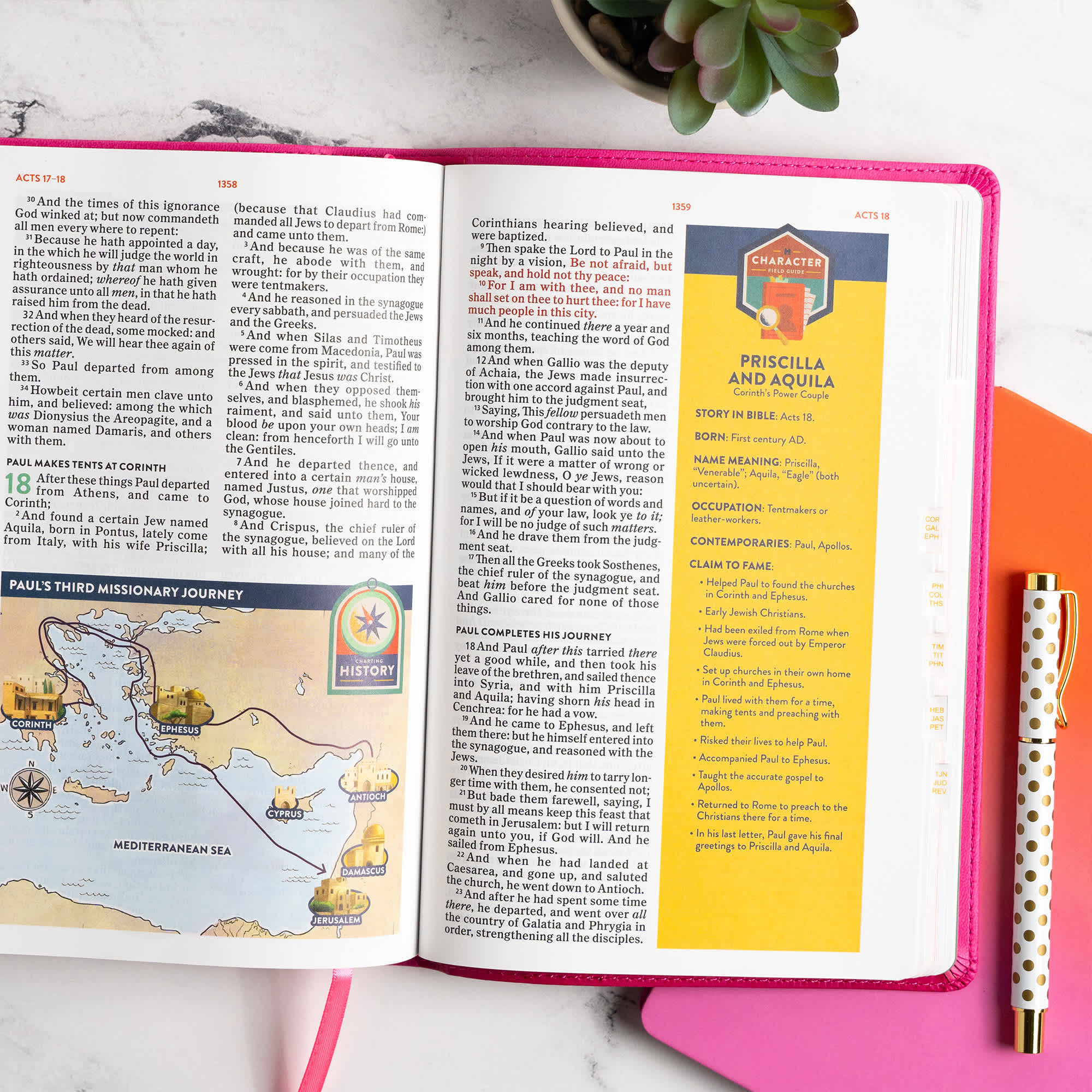 slide 7 of 13 for KJV Explorer Bible for Kids, Bubble Gum LeatherTouch, Indexed