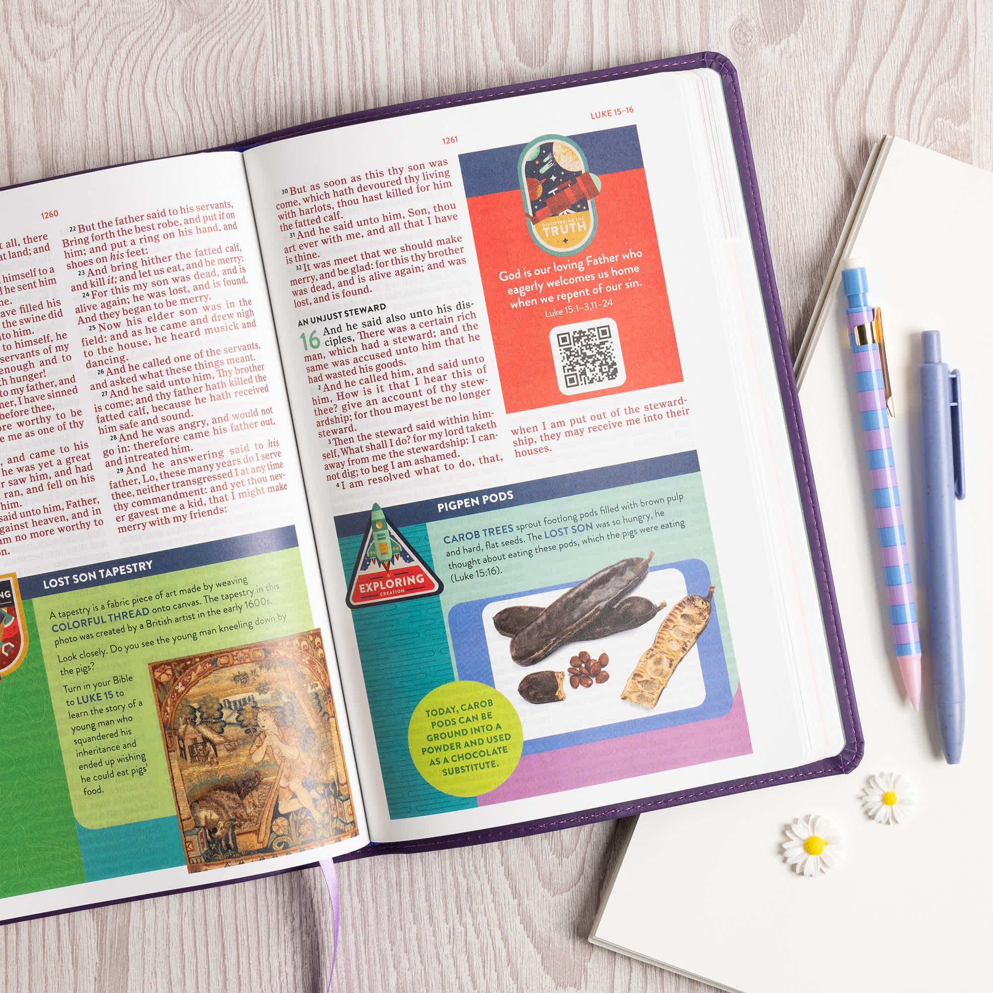 slide 6 of 13 for KJV Explorer Bible for Kids, Purple LeatherTouch