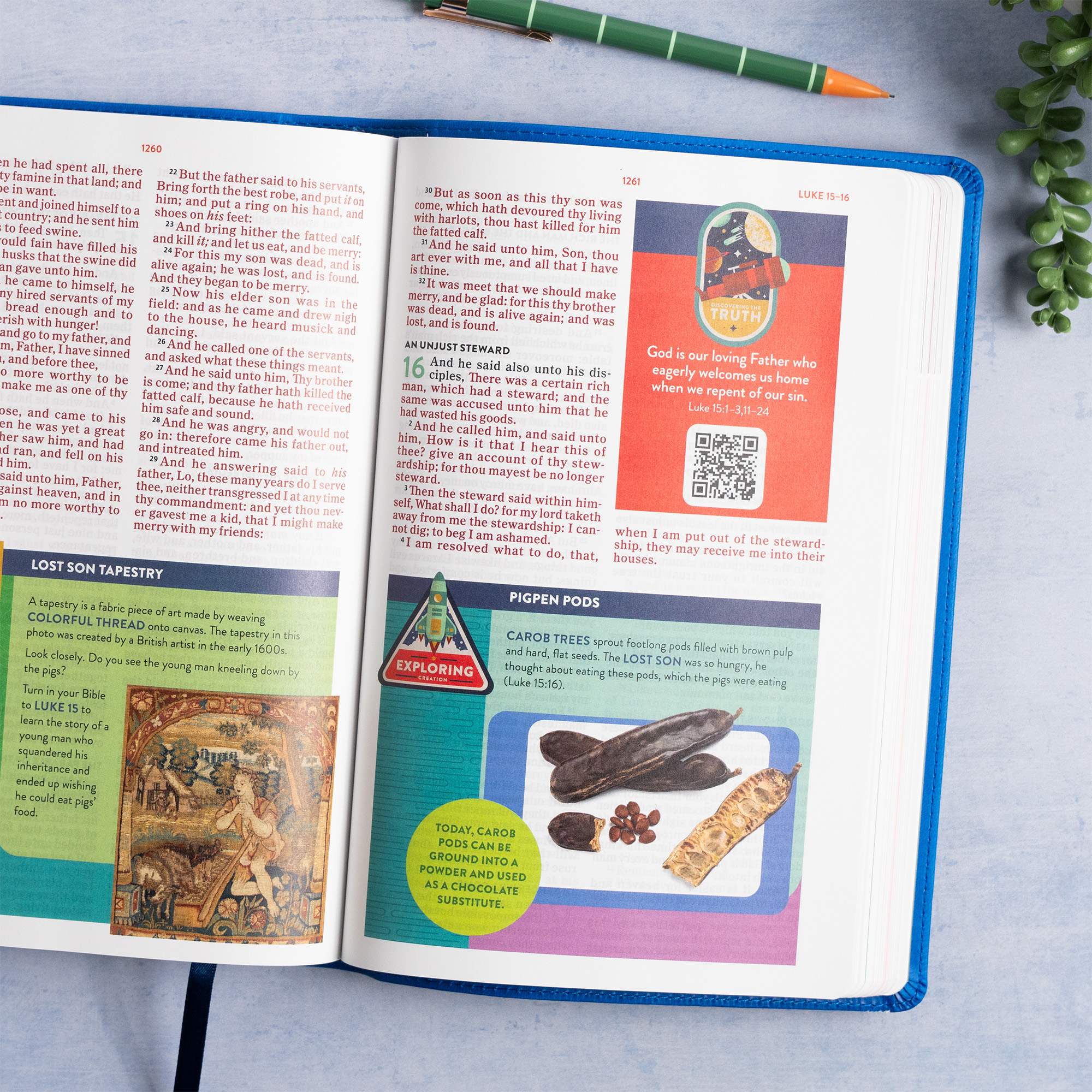 slide 5 of 13 for KJV Explorer Bible for Kids, Royal Blue LeatherTouch