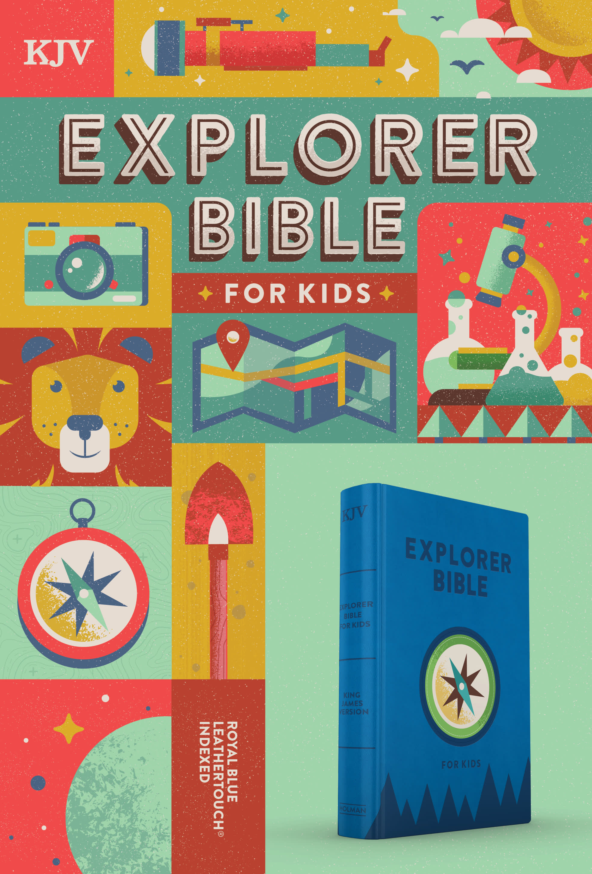 slide 2 of 13 for KJV Explorer Bible for Kids, Royal Blue LeatherTouch, Indexed
