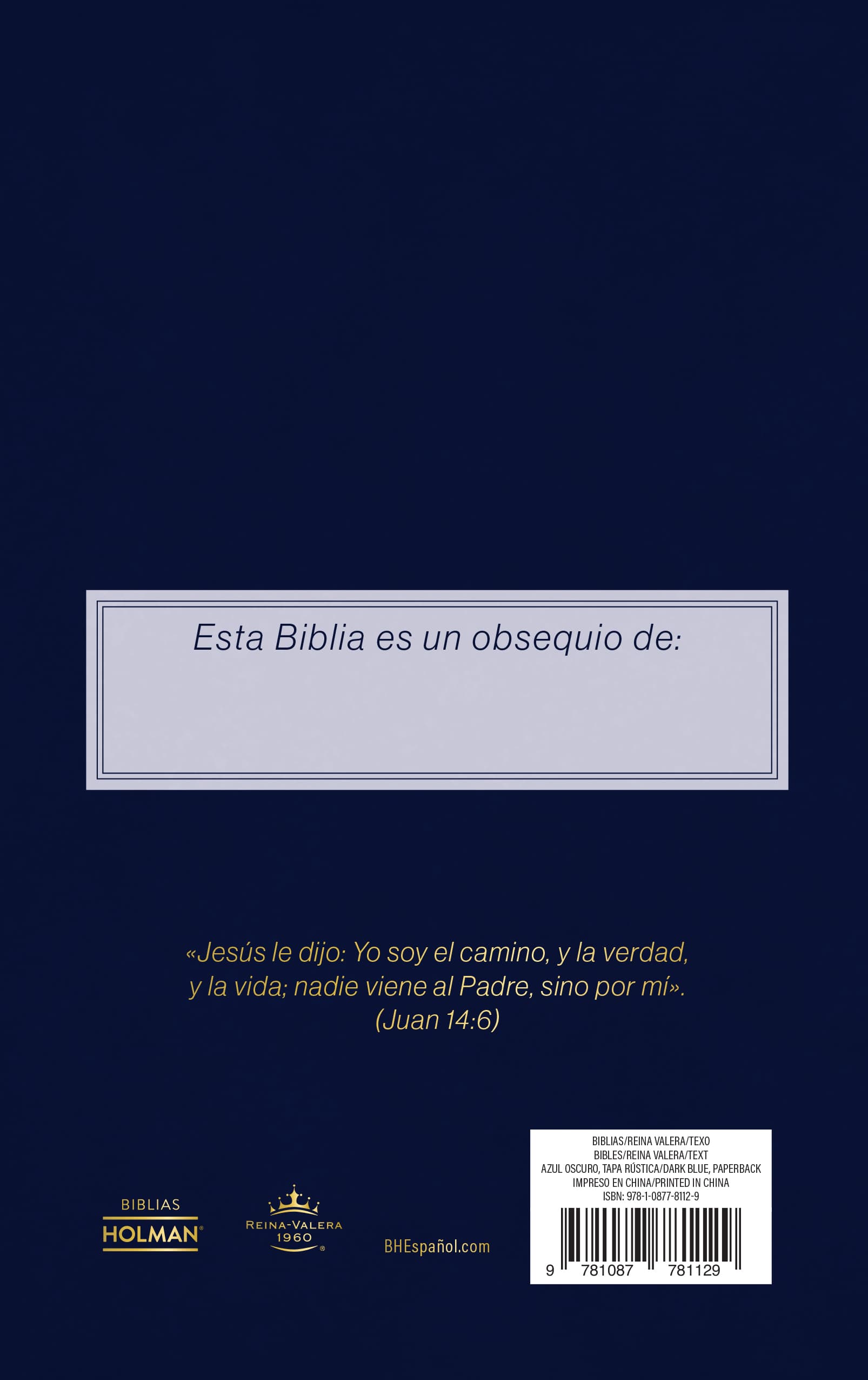 slide 2 of 2 for RVR 1960 Biblia edición ministerial, azul oscuro, tapa rústica, paquete de 20