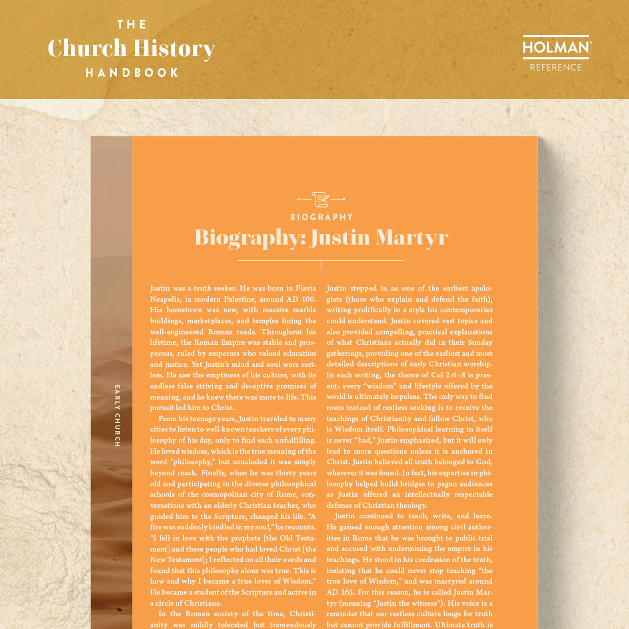 slide 18 of 24 for The Church History Handbook, Clay Cloth Over Board