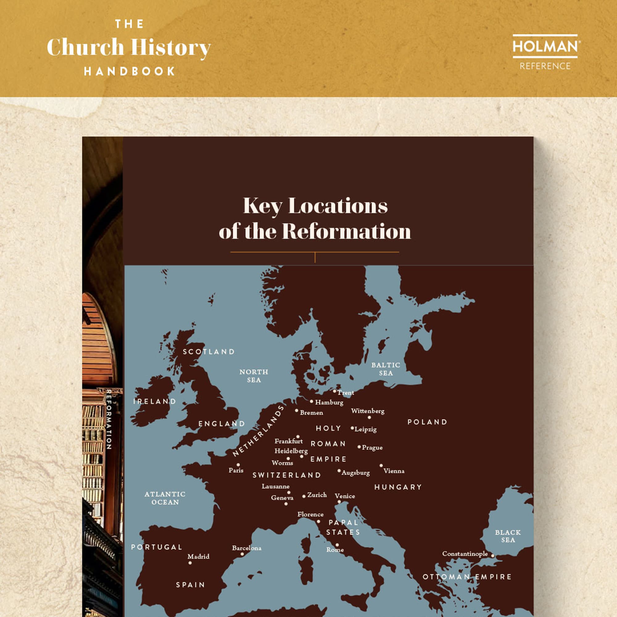 slide 20 of 24 for The Church History Handbook, Clay Cloth Over Board