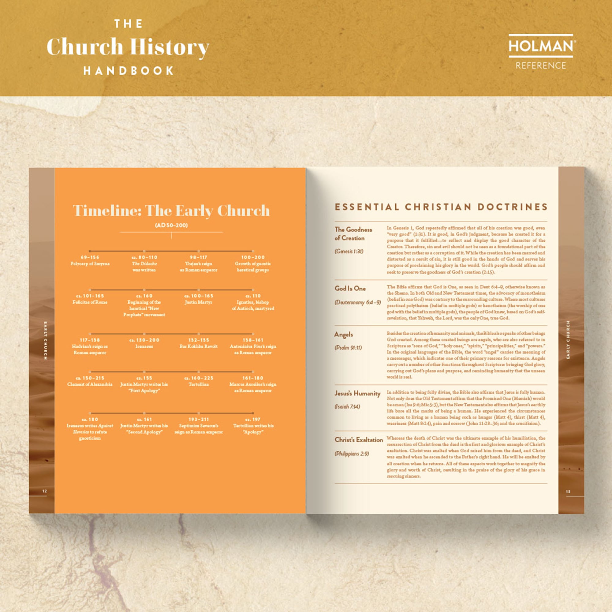 slide 24 of 24 for The Church History Handbook, Clay Cloth Over Board