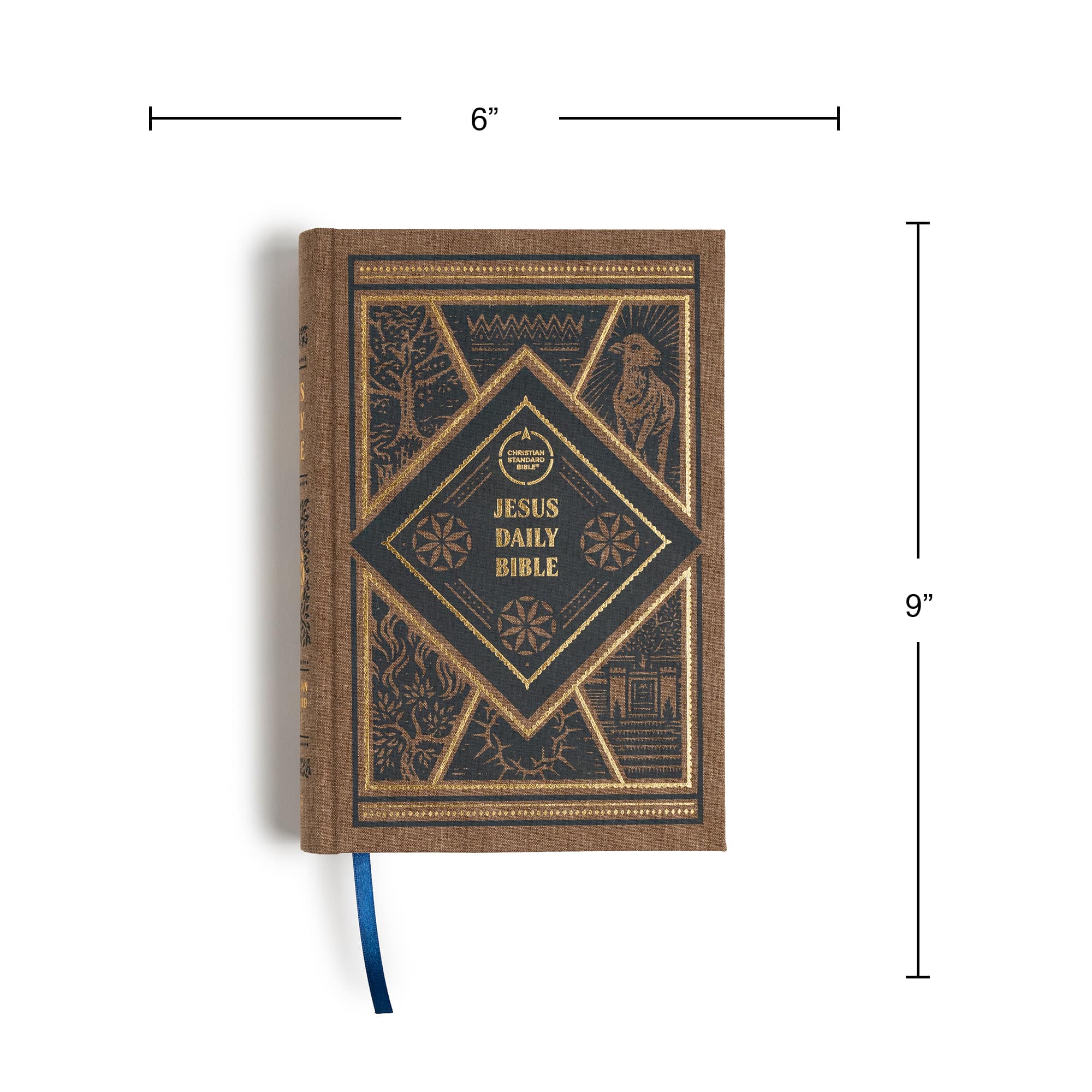 slide 8 of 20 for CSB Jesus Daily Bible, Brown Cloth Over Board