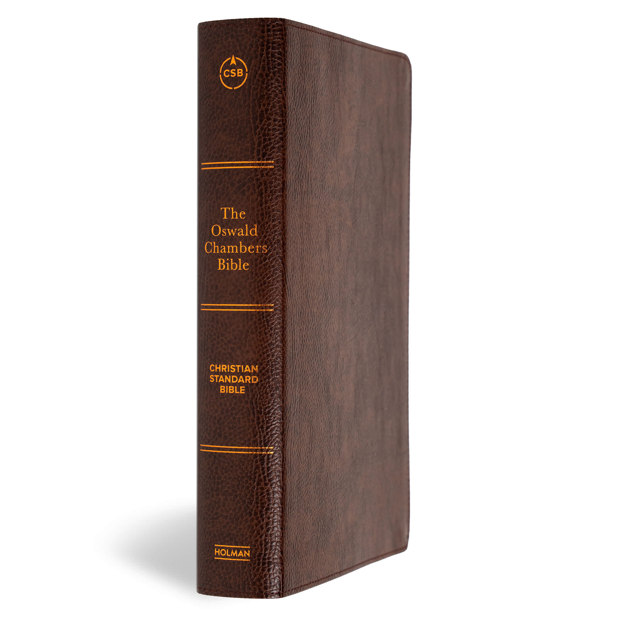 slide 3 of 11 for CSB Oswald Chambers Bible, Brown Bonded Leather