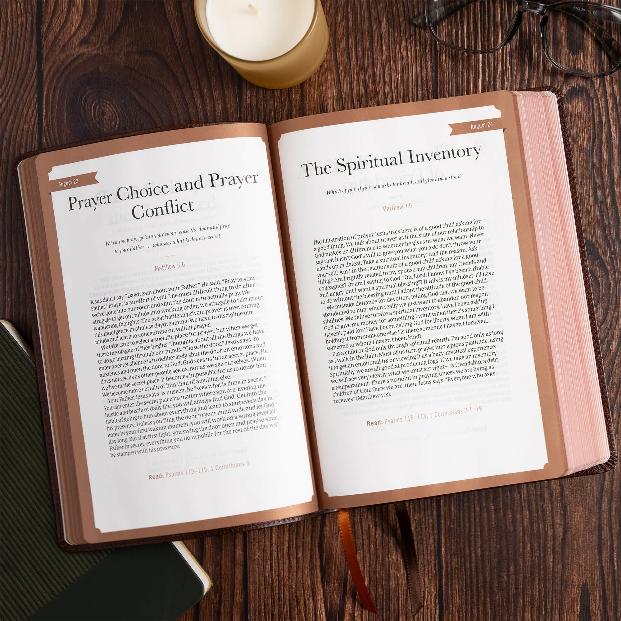 slide 5 of 11 for CSB Oswald Chambers Bible, Brown Bonded Leather