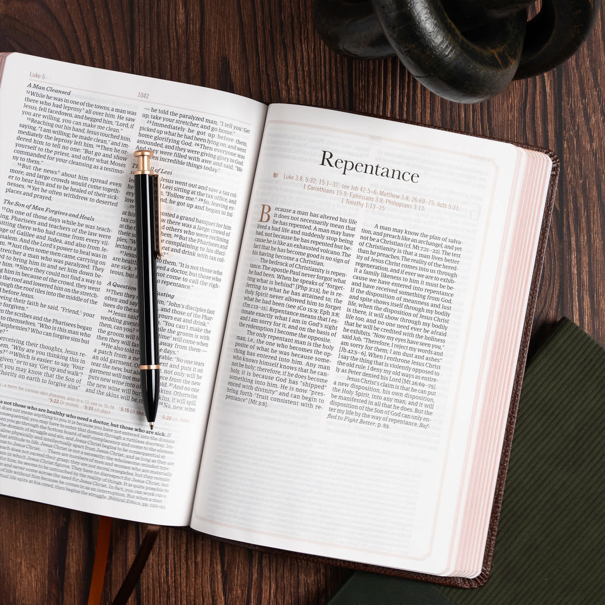 slide 7 of 11 for CSB Oswald Chambers Bible, Brown Bonded Leather