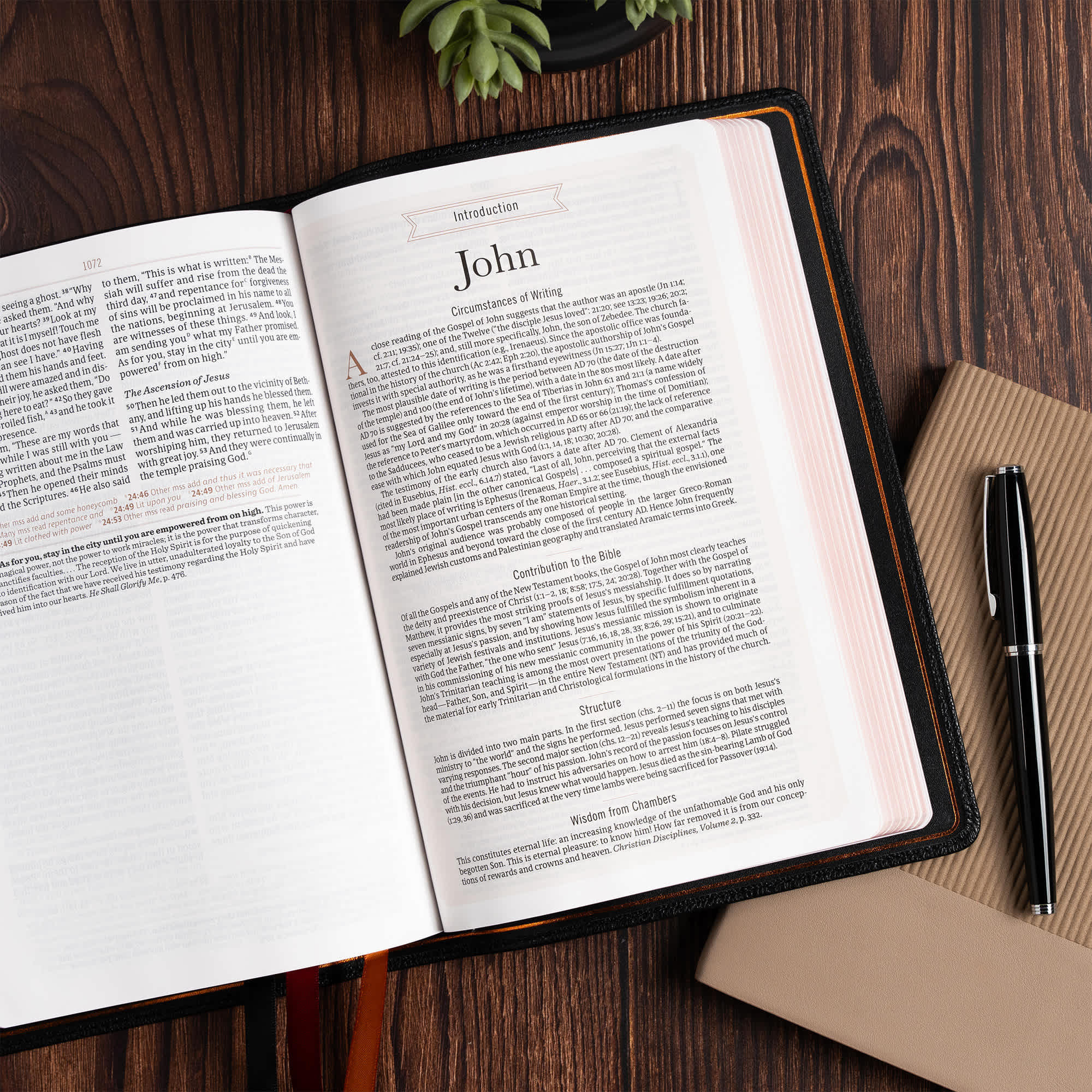 slide 5 of 11 for CSB Oswald Chambers Bible, Legacy Edition, Black Premium Goatskin
