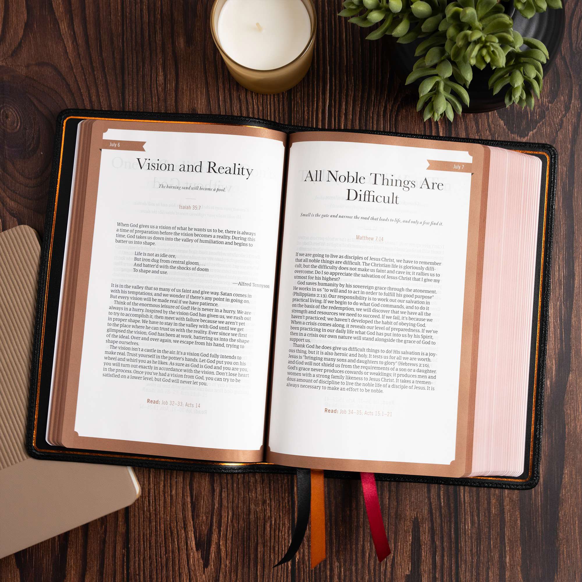 slide 6 of 11 for CSB Oswald Chambers Bible, Legacy Edition, Black Premium Goatskin