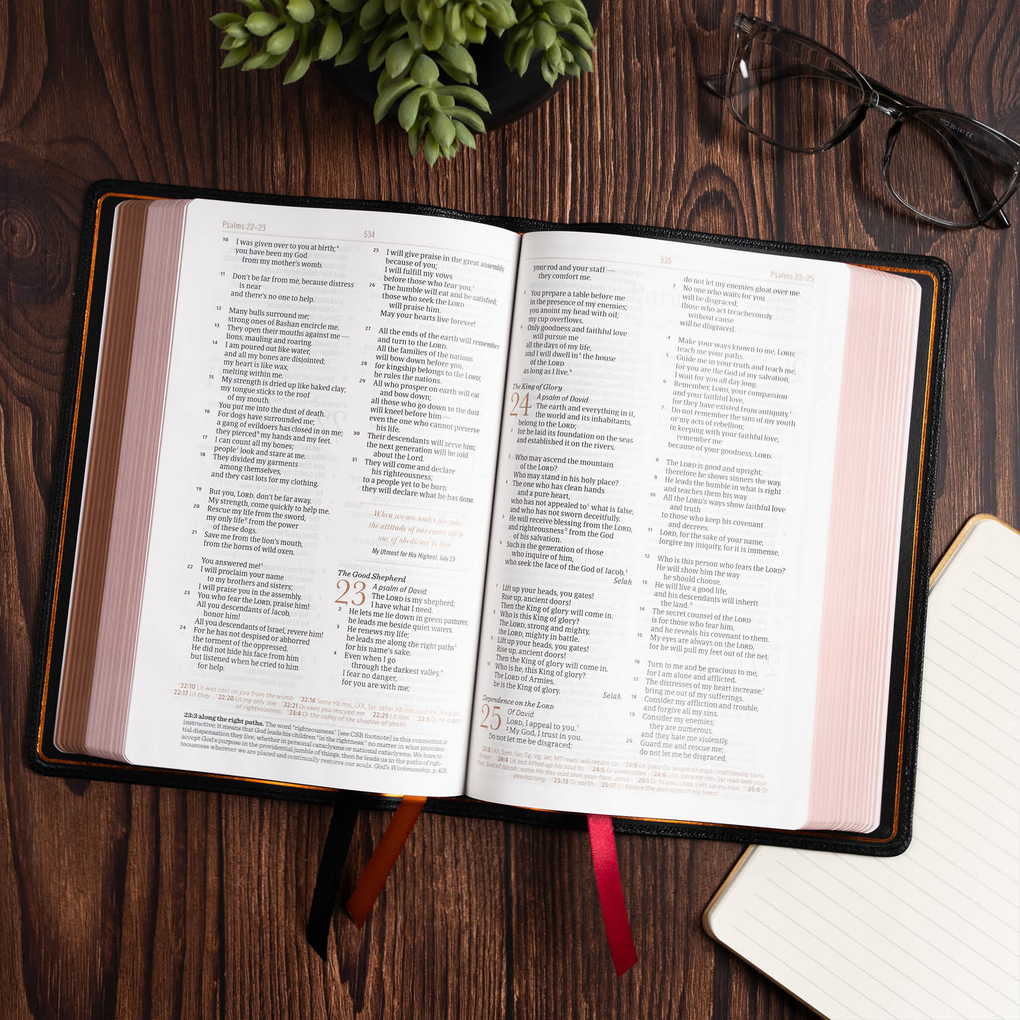 slide 7 of 11 for CSB Oswald Chambers Bible, Legacy Edition, Black Premium Goatskin