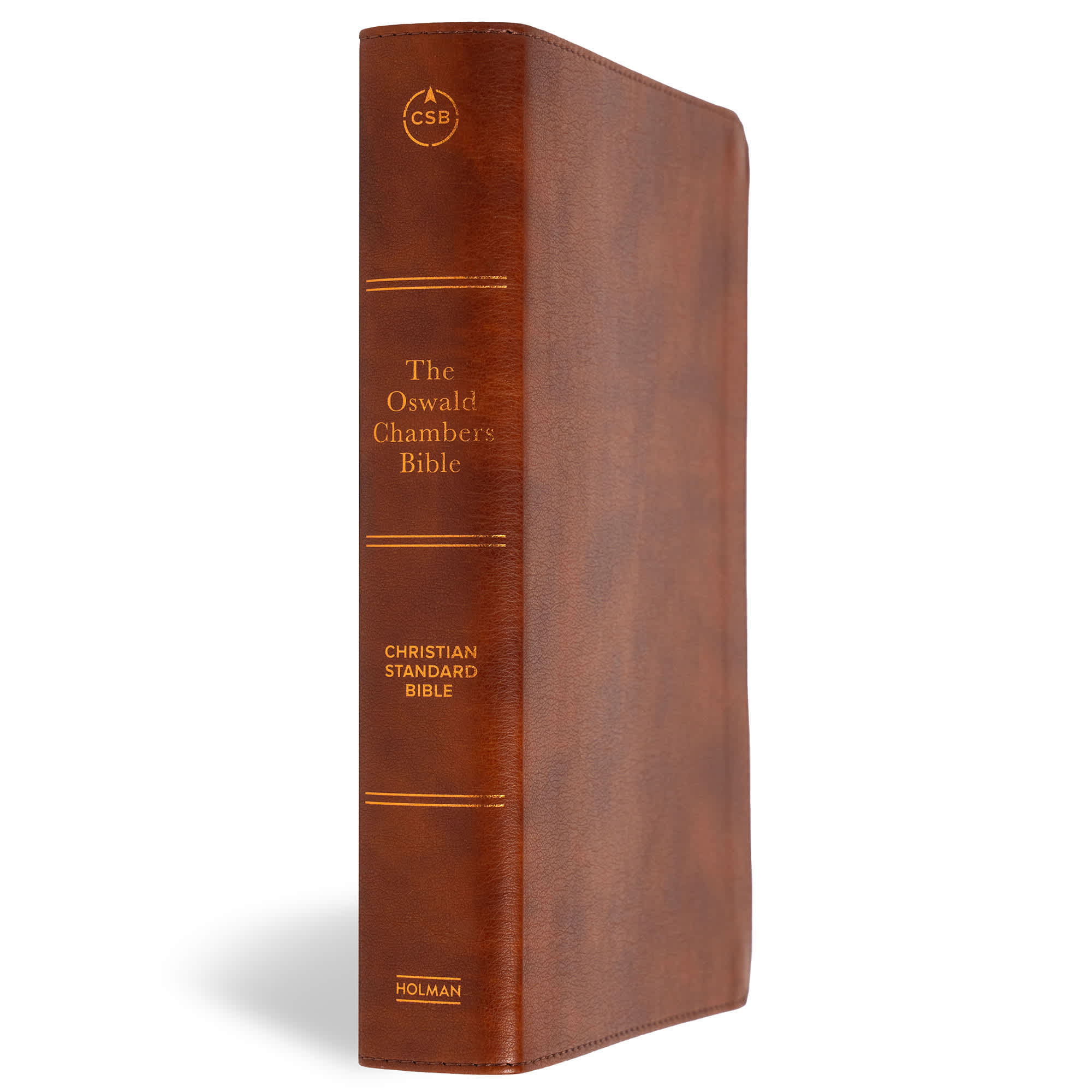 slide 3 of 11 for CSB Oswald Chambers Bible, Saddle LeatherTouch
