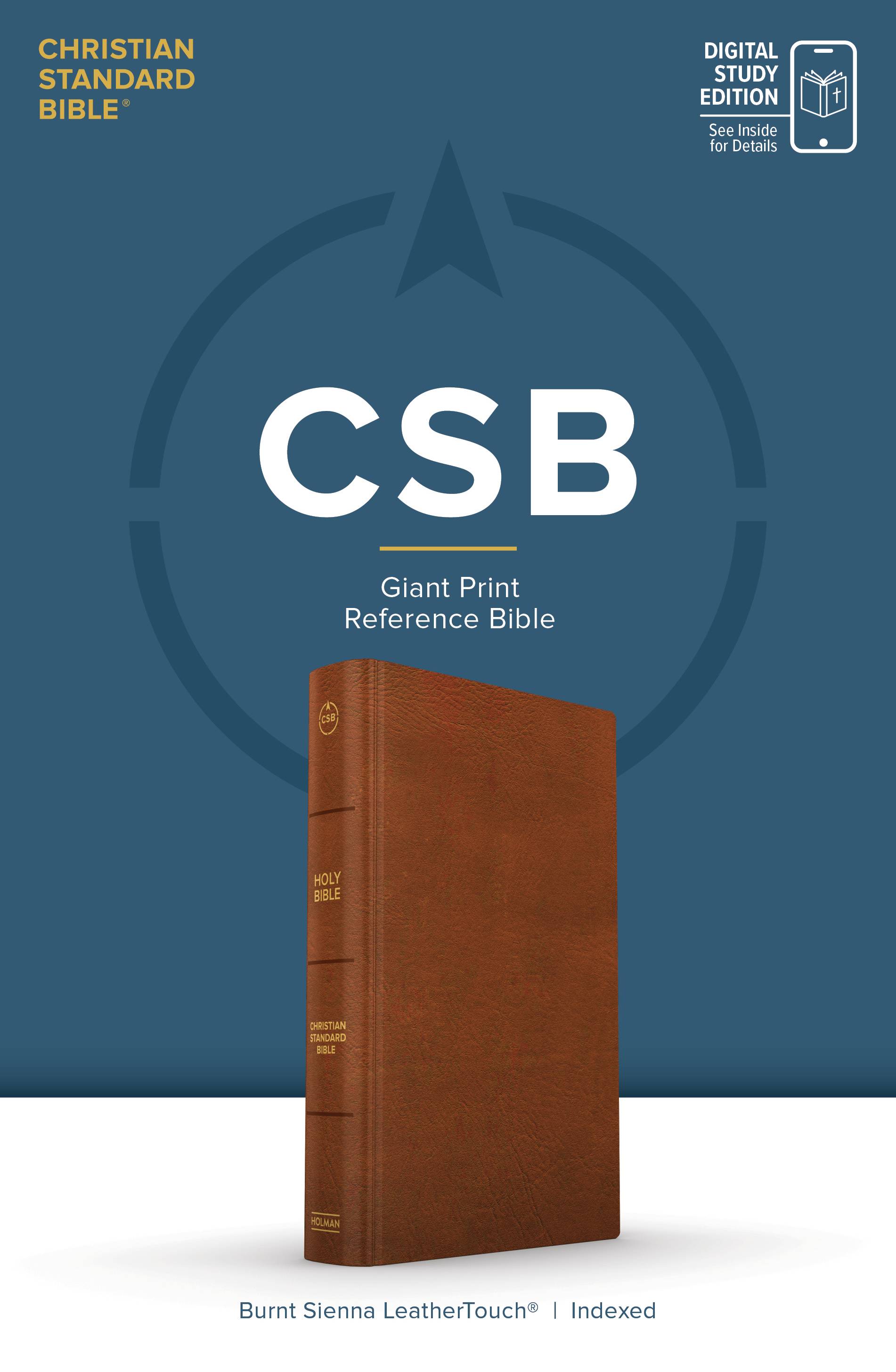 slide 2 of 12 for CSB Giant Print Reference Bible, Digital Study Edition, Burnt Sienna LeatherTouch, Indexed