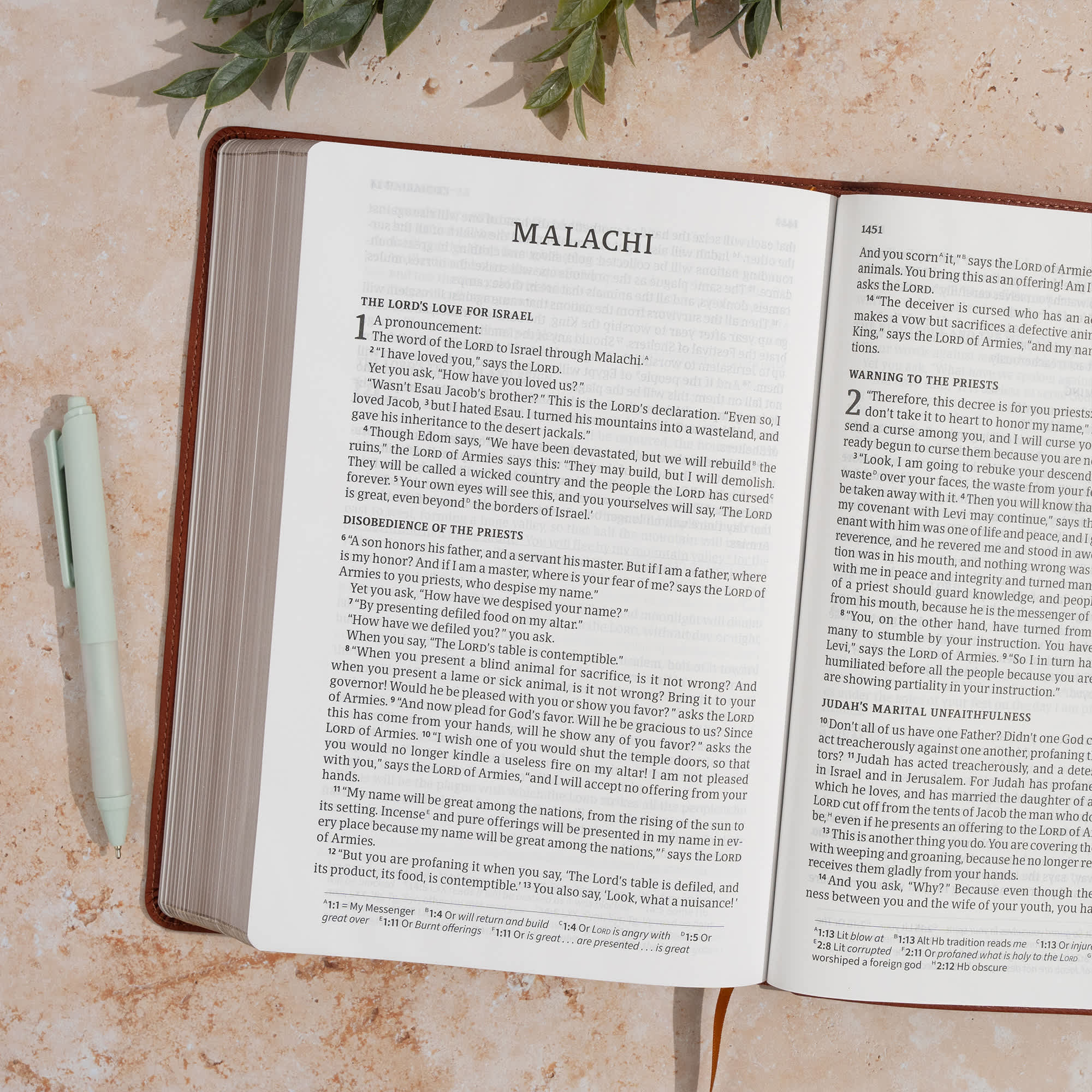 slide 6 of 11 for CSB Giant Print Single-Column Bible, Burnt Sienna LeatherTouch